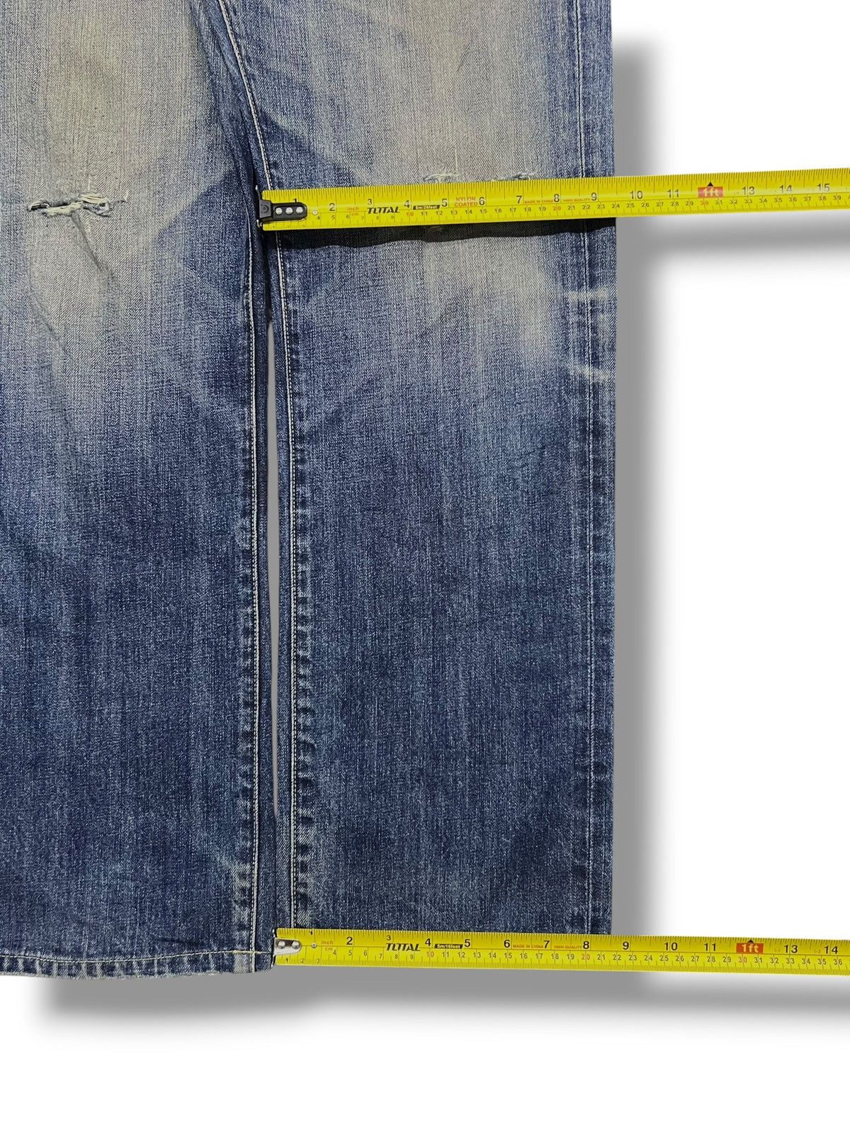 Uniqlo Vintage Uniqlo UJ - Faded Wash, Distressed Denim Size US 36 / EU 52 - 16 Thumbnail