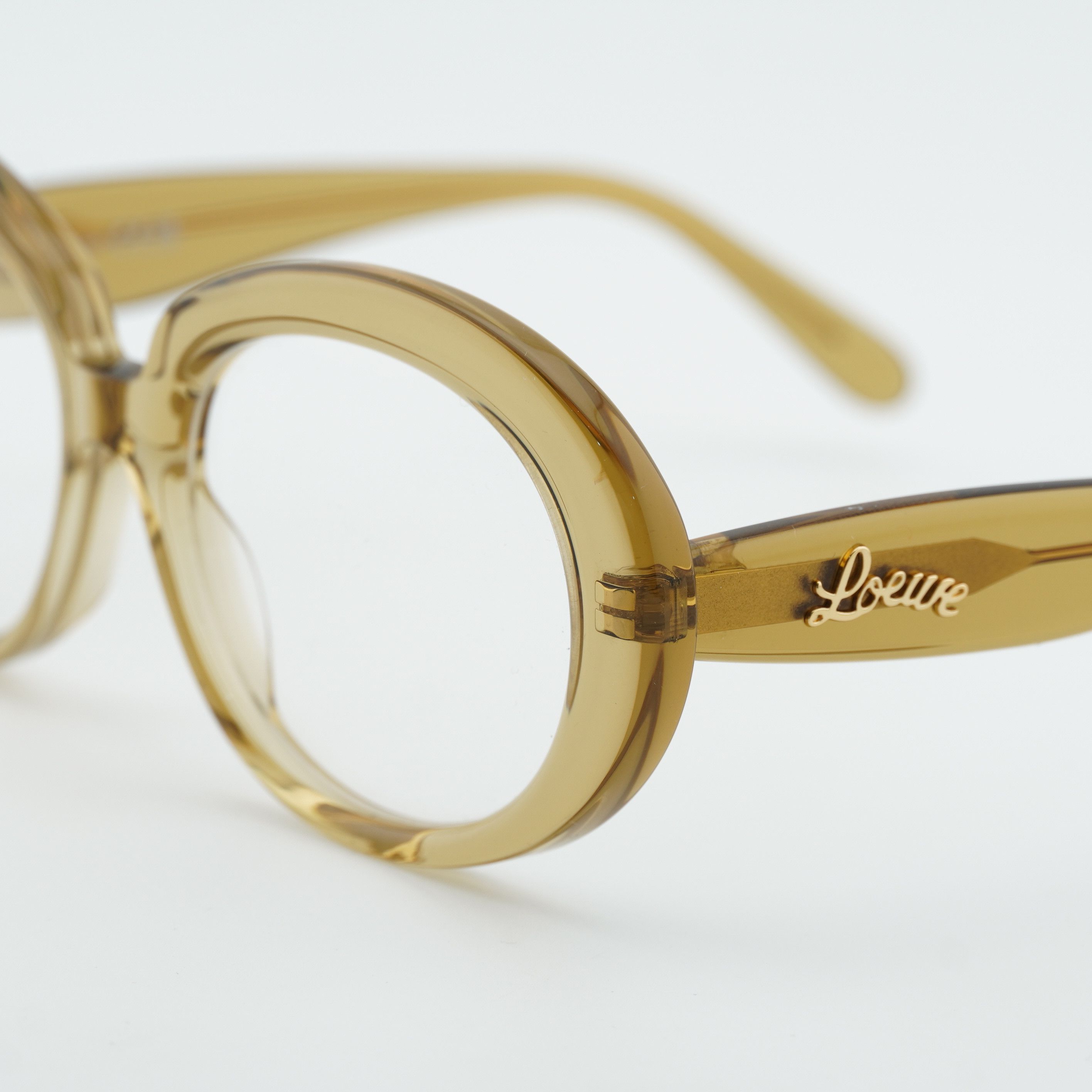 Loewe Loewe LW50089I 096 Eyeglasses Green 53mm Oval Frame Size ONE SIZE - 7 Thumbnail