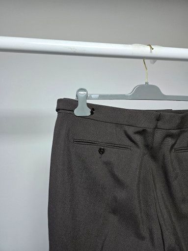 Tom Ford o1sm1stk0824 Wool Mohair Hopsack Cooper Pant in Dark Brown Size US 34 / EU 50 - 3 Thumbnail