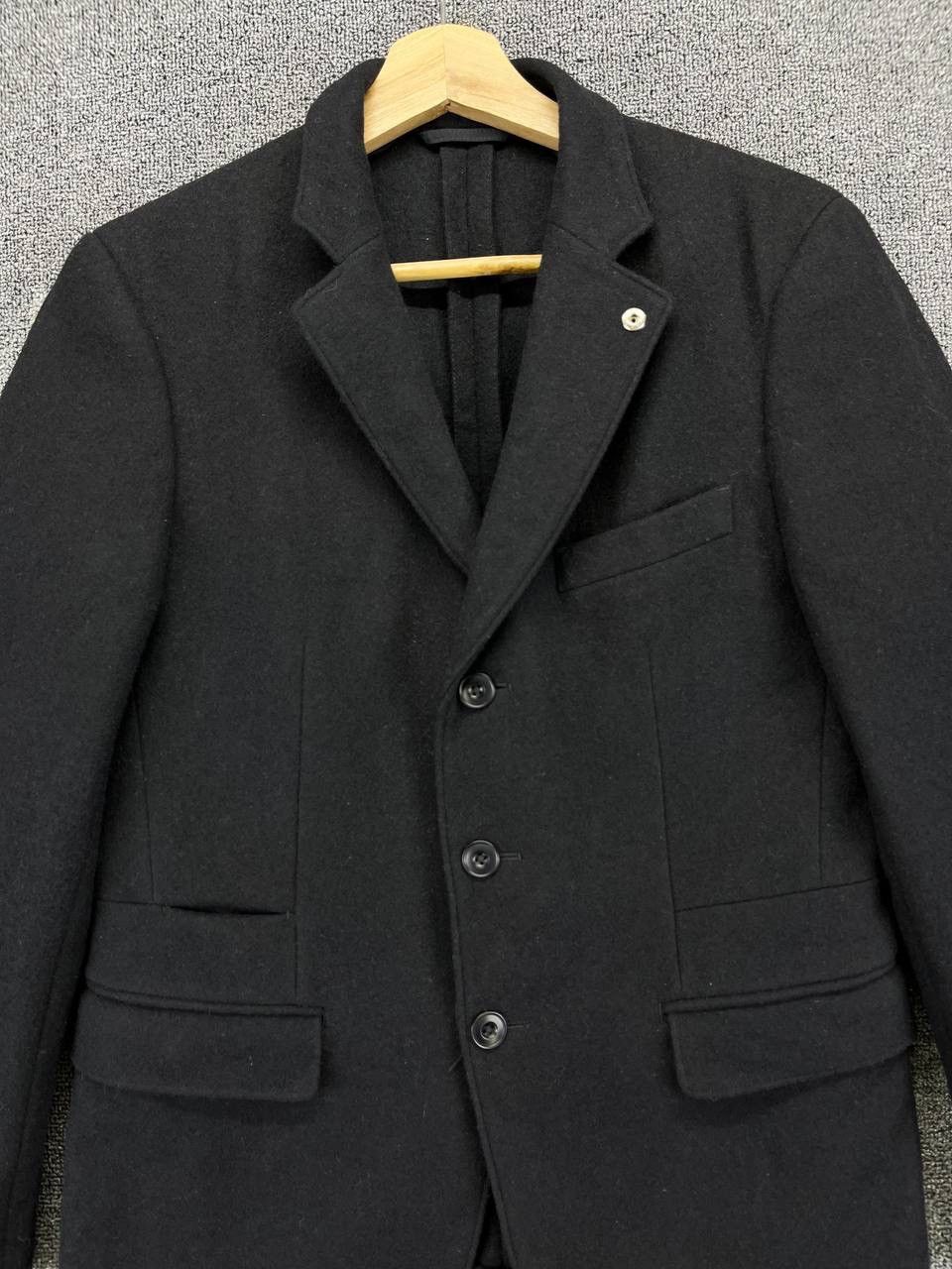 Lemaire × Uniqlo Lemaire Uniqlo Button Up Wool Black Jacket Size S / US 4 / IT 40 - 5 Thumbnail