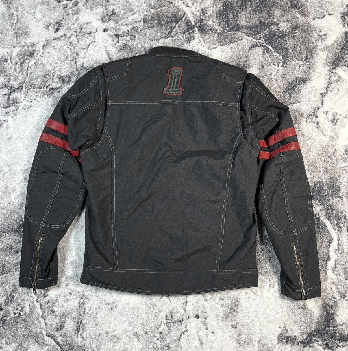 Harley Davidson Harley Davidson Biker Jacket Black Red Moto Racing M Size US M / EU 48-50 / 2 - 13 Thumbnail