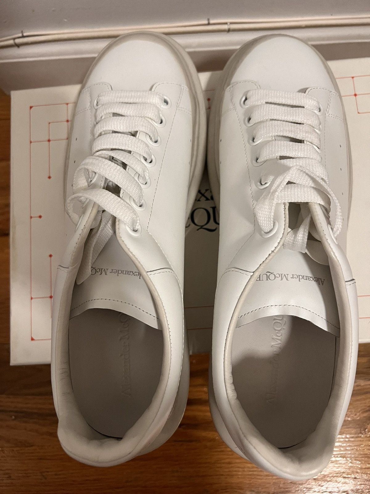 Alexander McQueen Alexander McQueen Larry - Dipped Band White / Ivory Size US 12 / EU 45 - 4 Thumbnail