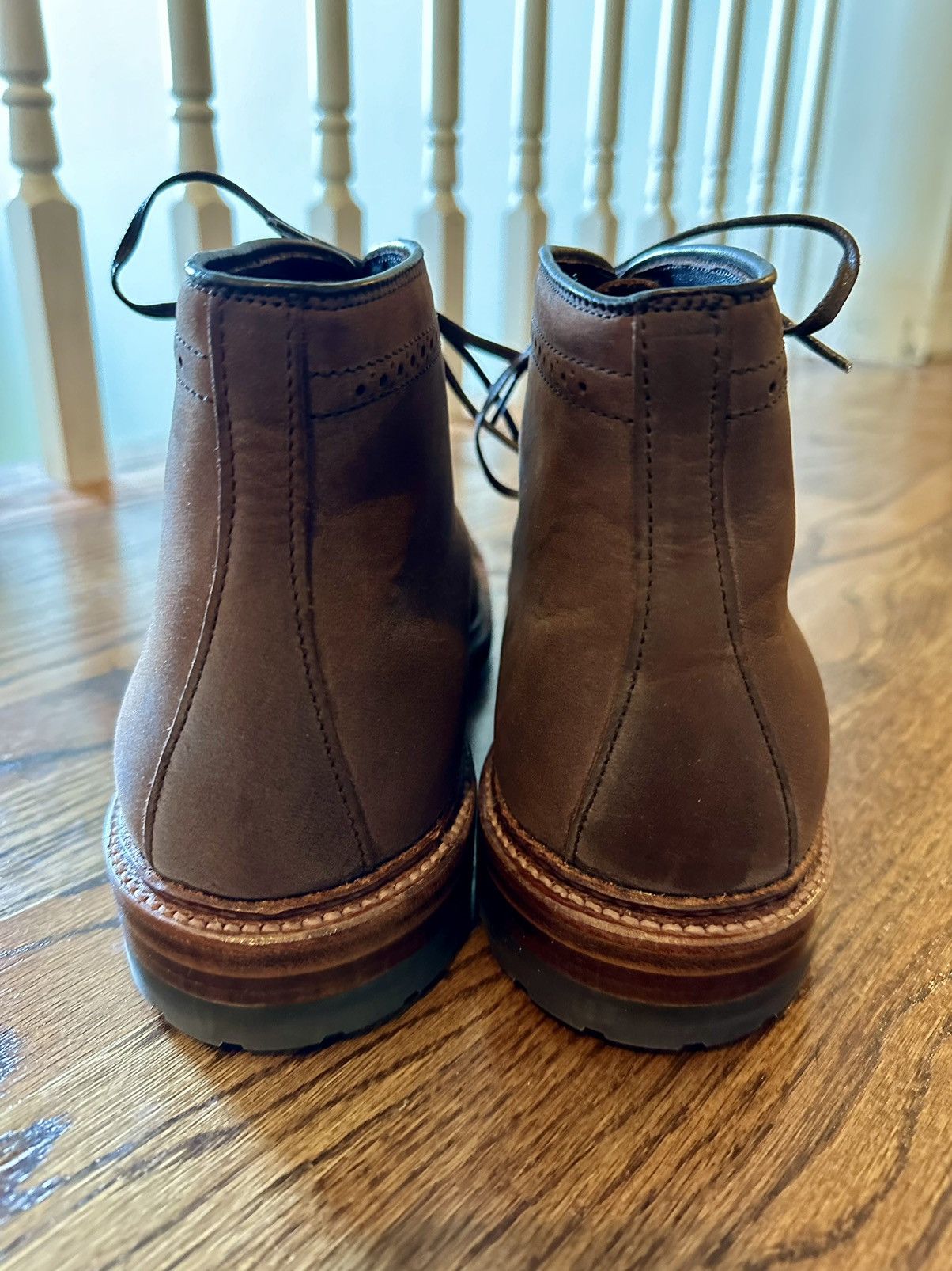 Alden Alden Tobacco Smooth Chamois Perforated Straight Tip Boot Size US 9 / EU 42 - 6 Thumbnail