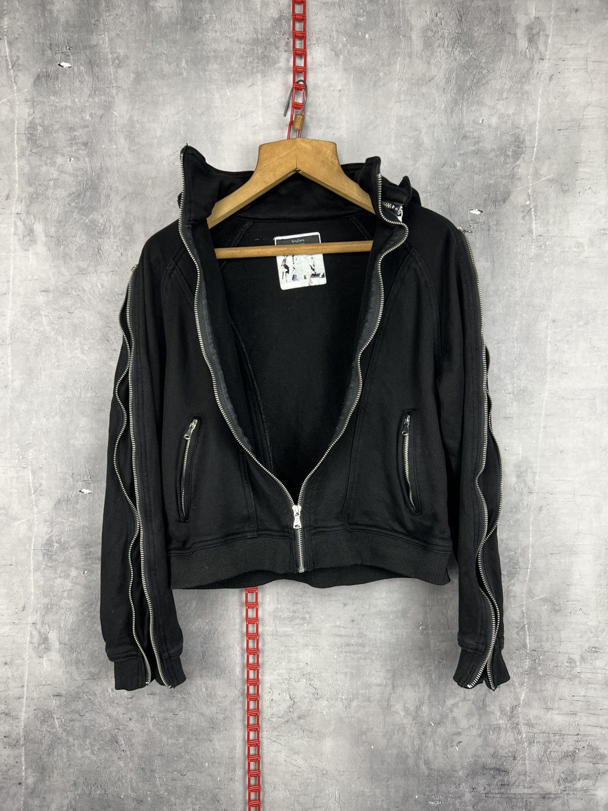 Japanese Brand SrrySora Ziperior Zip Up Hoodie With Removable Hood - Size S Size US S / EU 44-46 / 1 - 2 Thumbnail