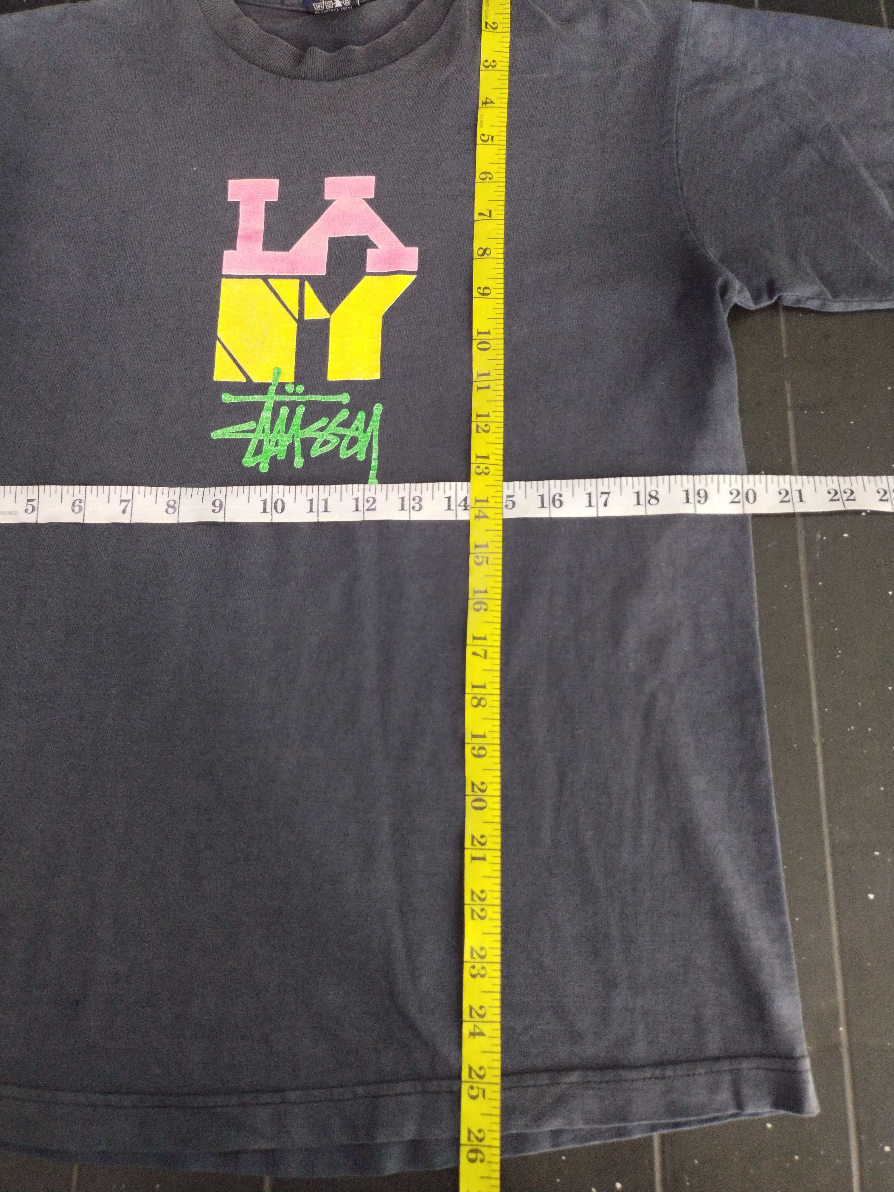 Stussy × Vintage Vintage 00's Stussy LA NY Stussy Faded Tee Size US M / EU 48-50 / 2 - 8 Thumbnail
