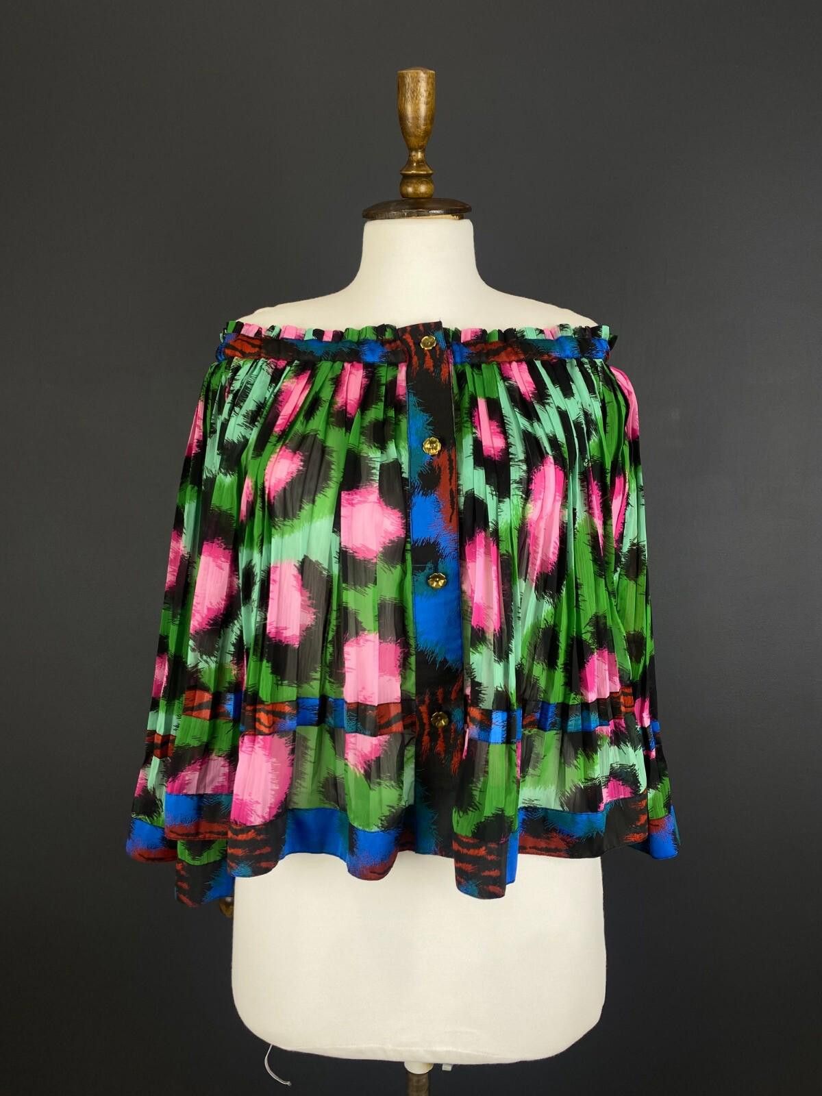 Designer Kenzo X H&M Multicolor Printed Blouse Shirt Size EU 38 US 8 Size M / US 6-8 / IT 42-44 - 1 Thumbnail