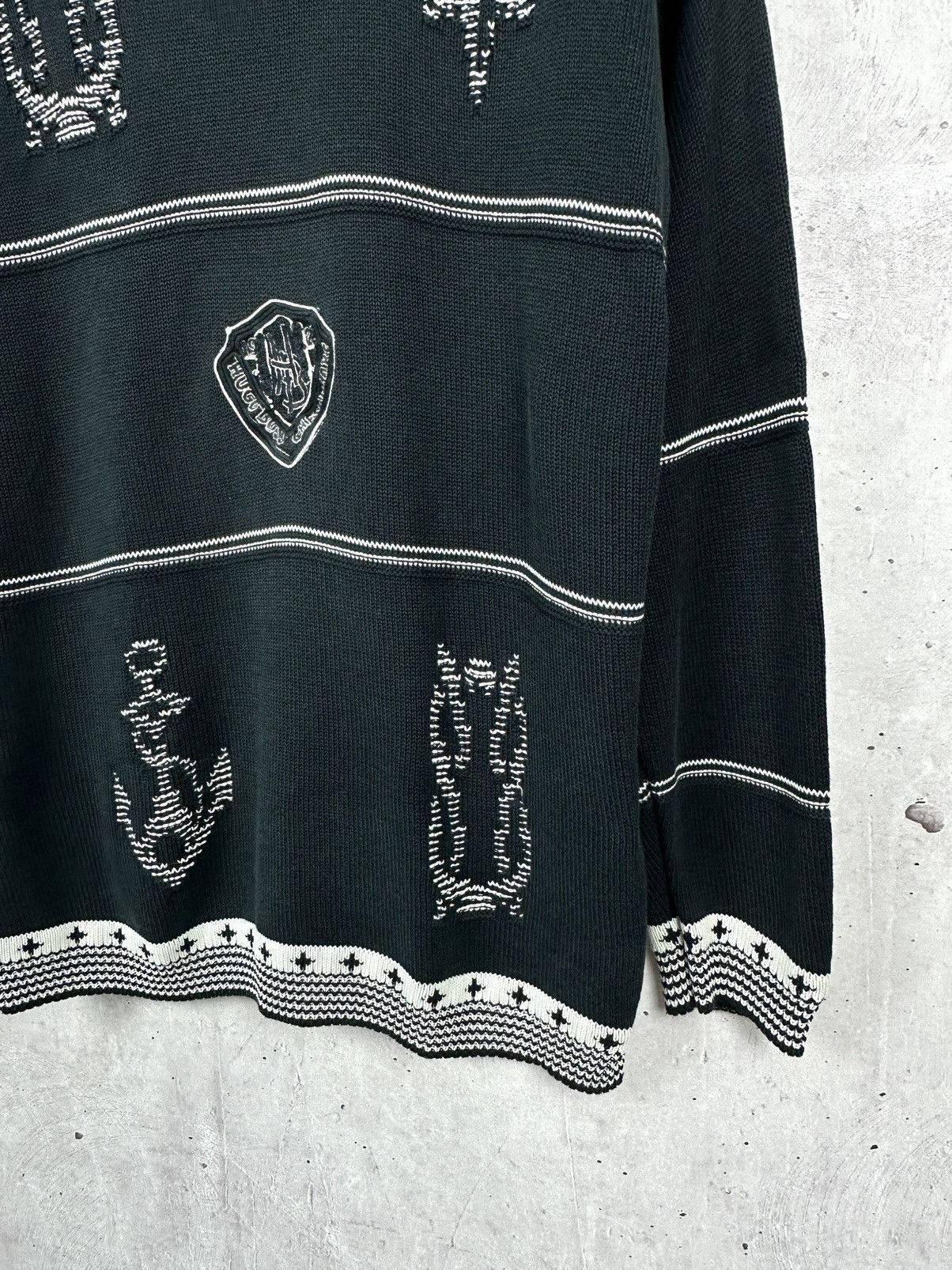 Hugo Boss × Vintage Hugo Boss Vintage Knit Logo Long Sleeve Crew Neck Sweater Size US L / EU 52-54 / 3 - 5 Thumbnail