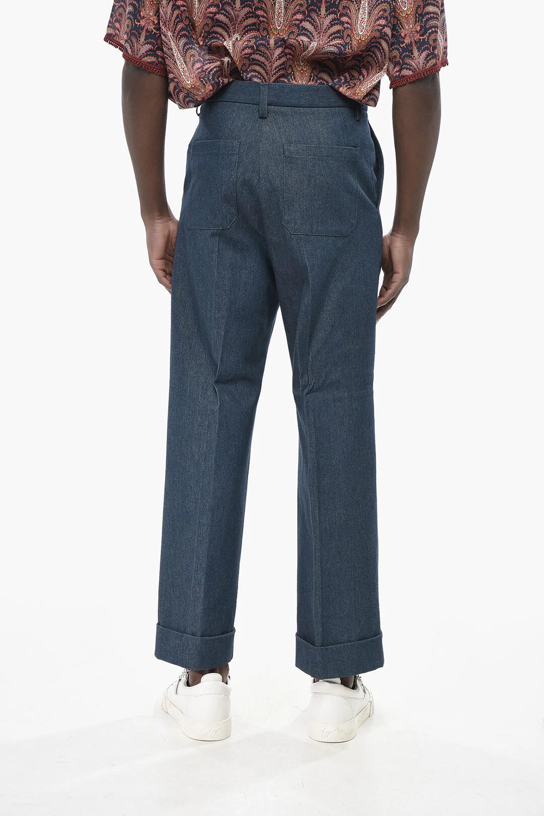 Valentino og1mm0426 Wide-Leg Jeans in Blue Size US 32 / EU 48 - 2 Thumbnail