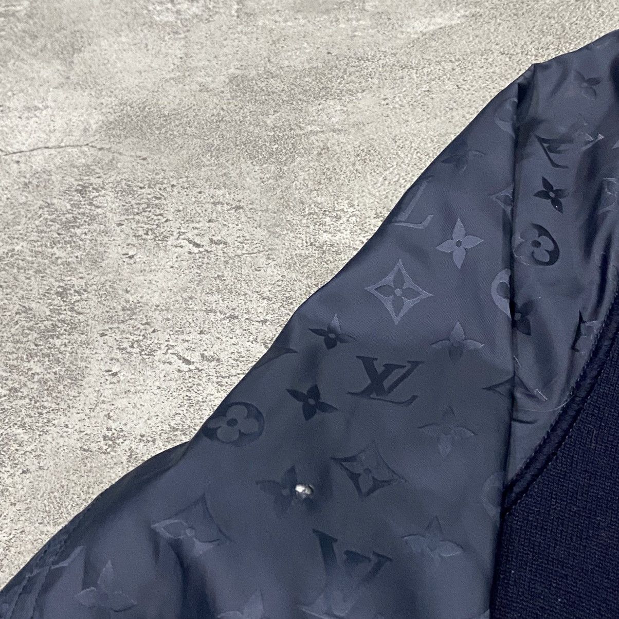 Louis Vuitton Louis Vuitton Wool Nylon Monogram Bomber Jacket Size US XXL / EU 58 / 5 - 4 Thumbnail