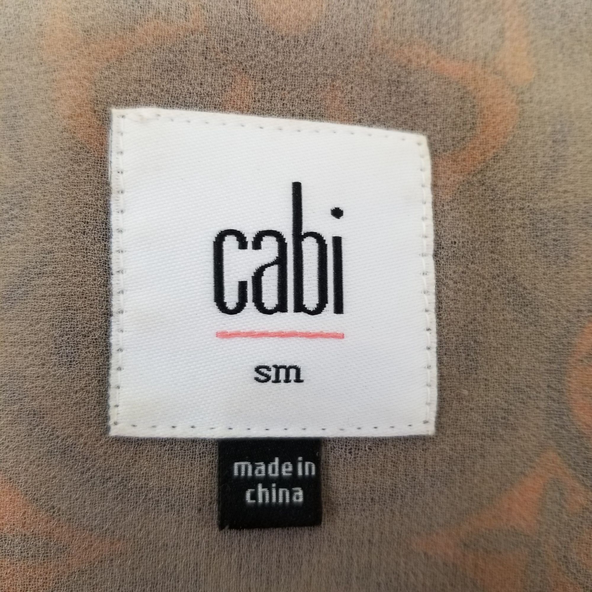 Other CAbi 3082 S Top Sleeveless Tank Orange Gray ARABESQUE Mosaic Size S / US 4 / IT 40 - 4 Thumbnail