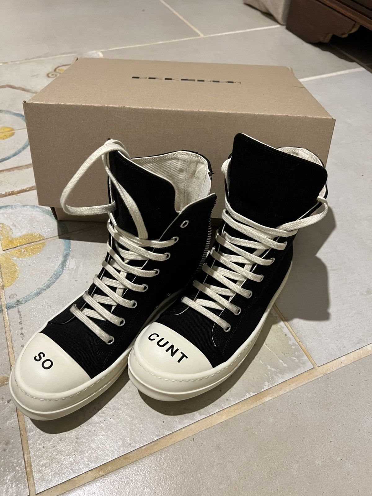 Rick Owens Rick Owens Ramones SO CUNT Size US 8 / IT 38 - 1 Thumbnail