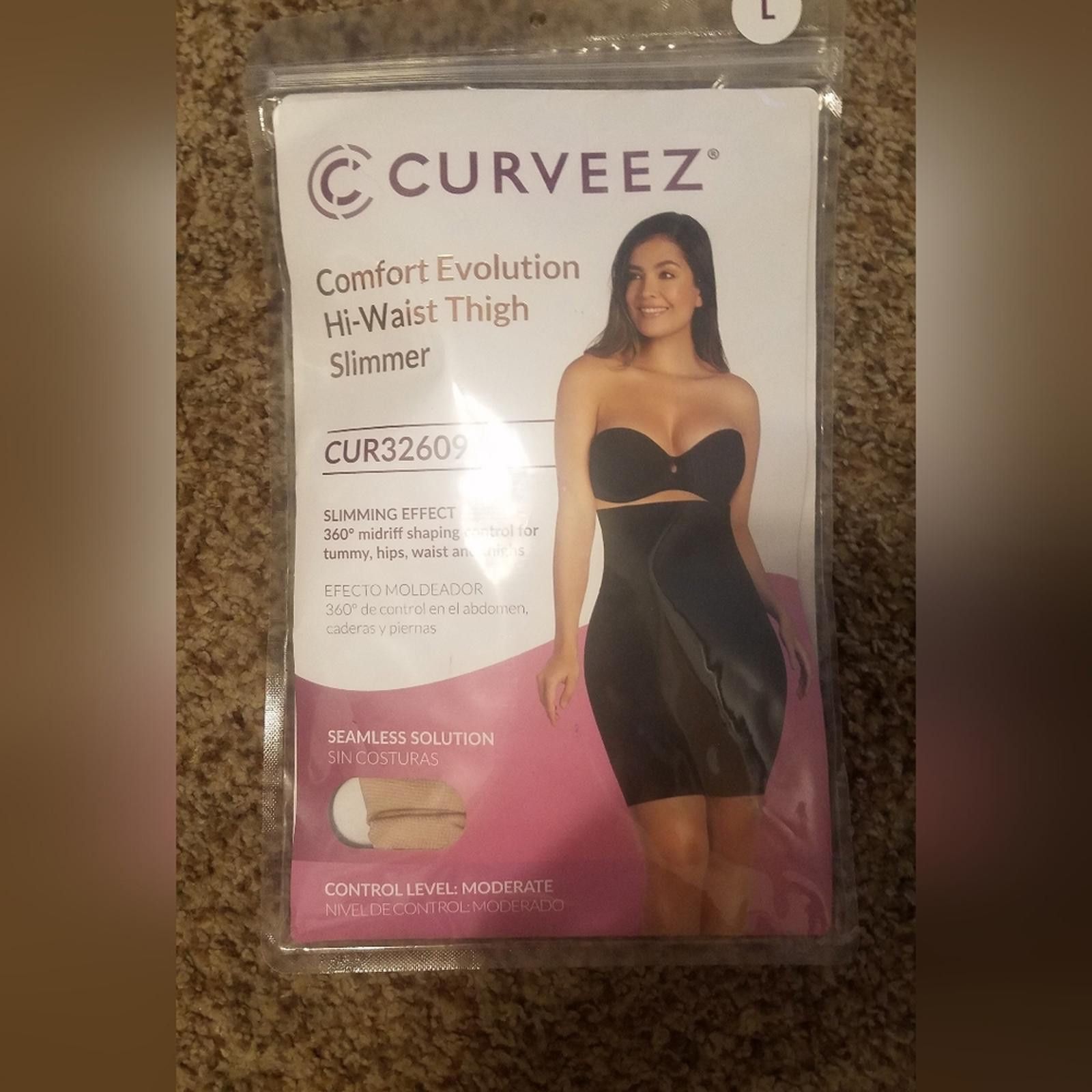 Other NWT Curveez Nude Hi-Waist Thigh Slimmer Large Size ONE SIZE - 1 Thumbnail