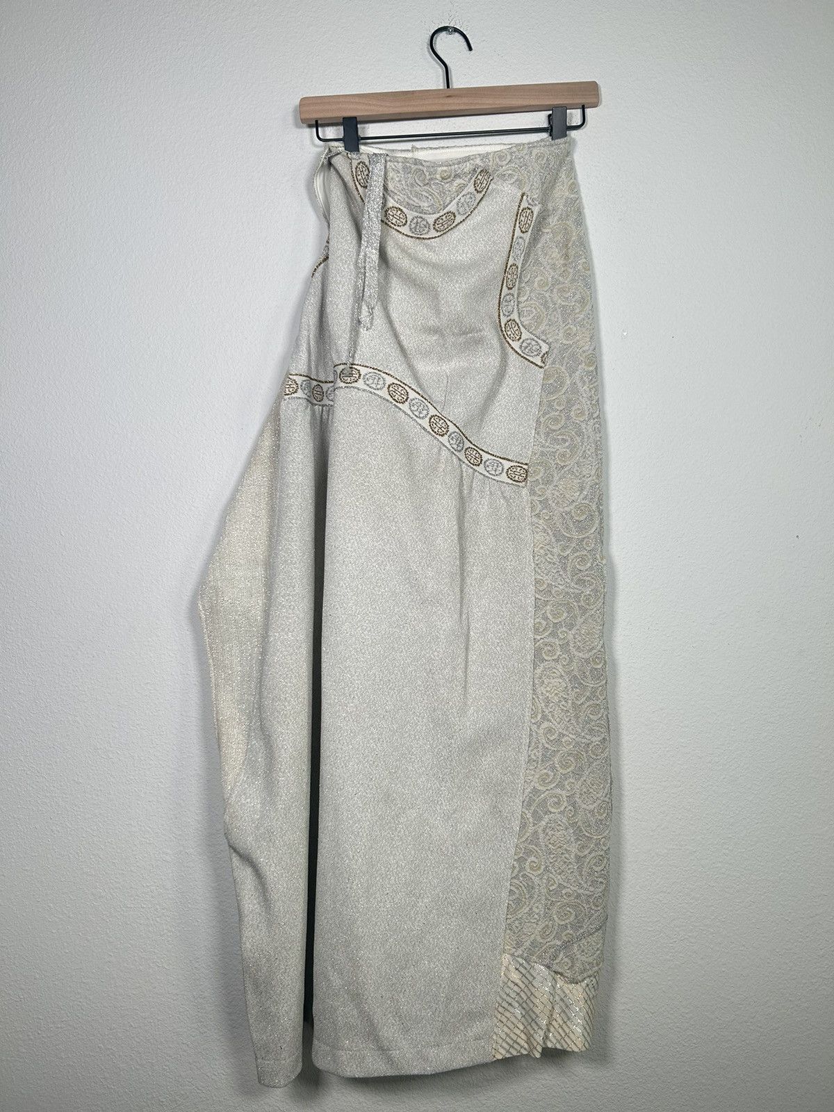 Maison Margiela AW04 Artisanal Patchwork Metal Wrap Skirt Size 34" / US 12 / IT 48 - 1 Thumbnail