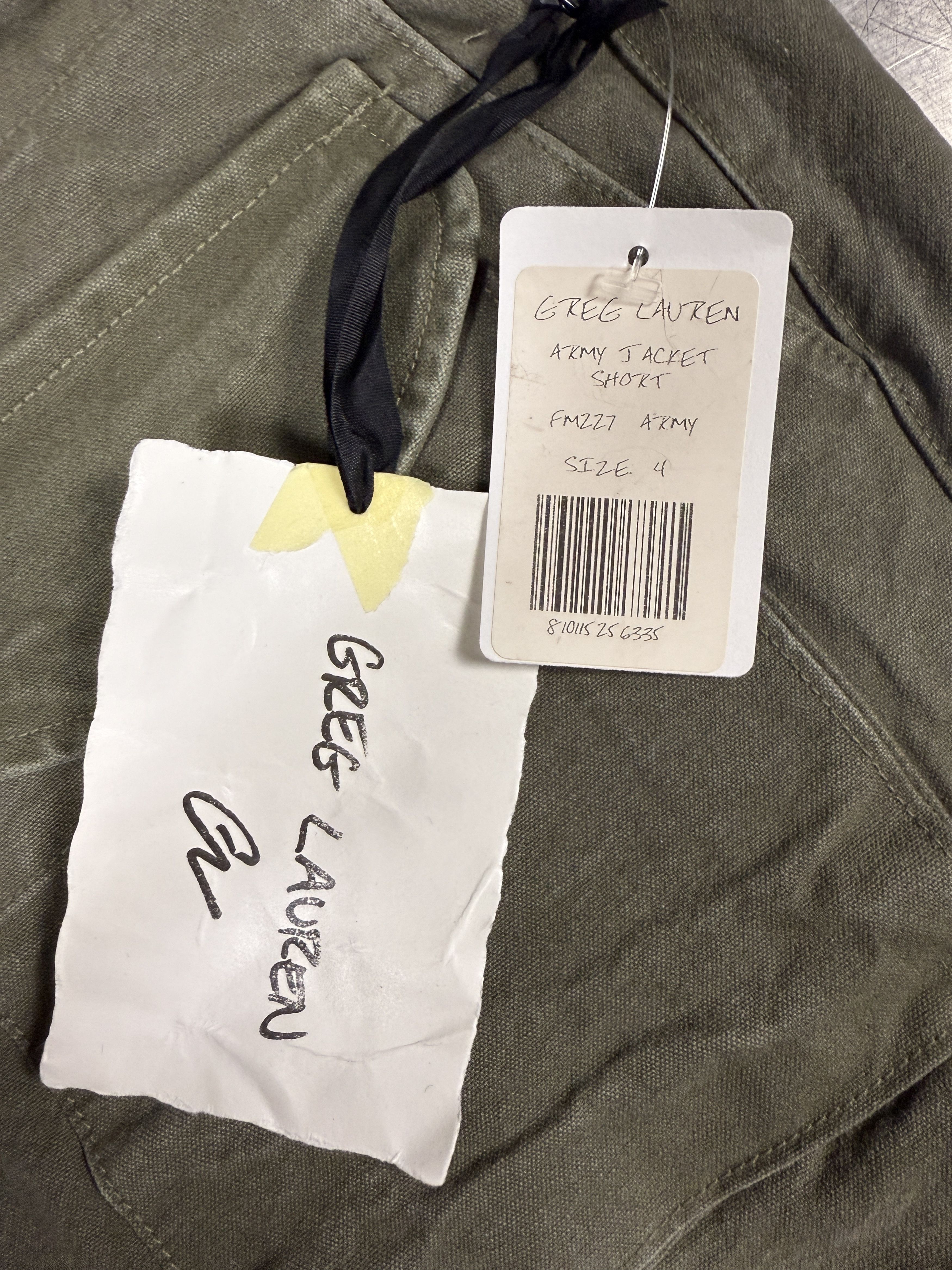 Greg Lauren $1000 Greg Lauren Army Jacket Shorts Size US 36 / EU 52 - 4 Thumbnail