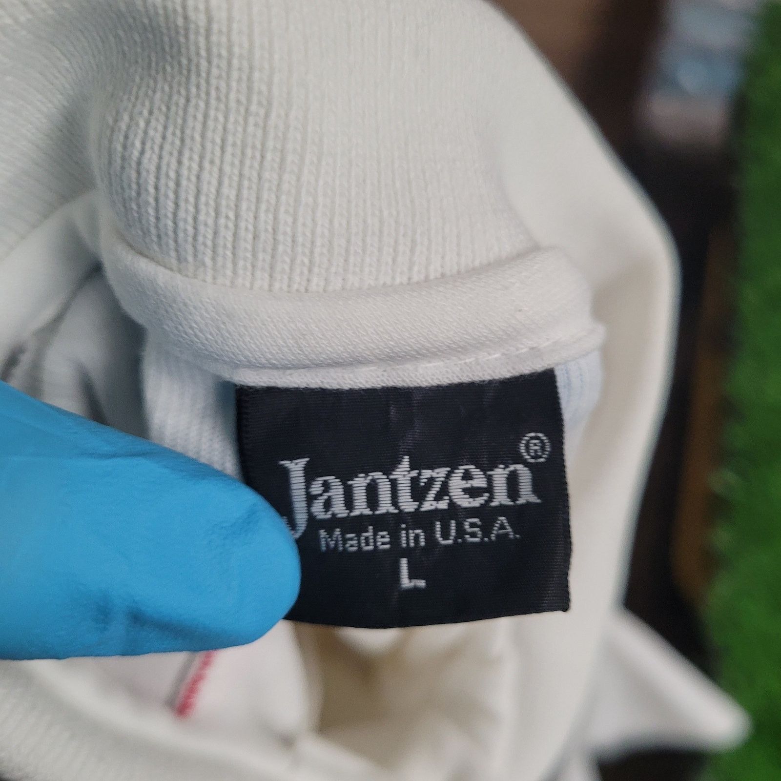 Jantzen VTG 80s Jantzen USA Made Polo Shirt M Colorblock Stripe Knit Size US M / EU 48-50 / 2 - 9 Thumbnail