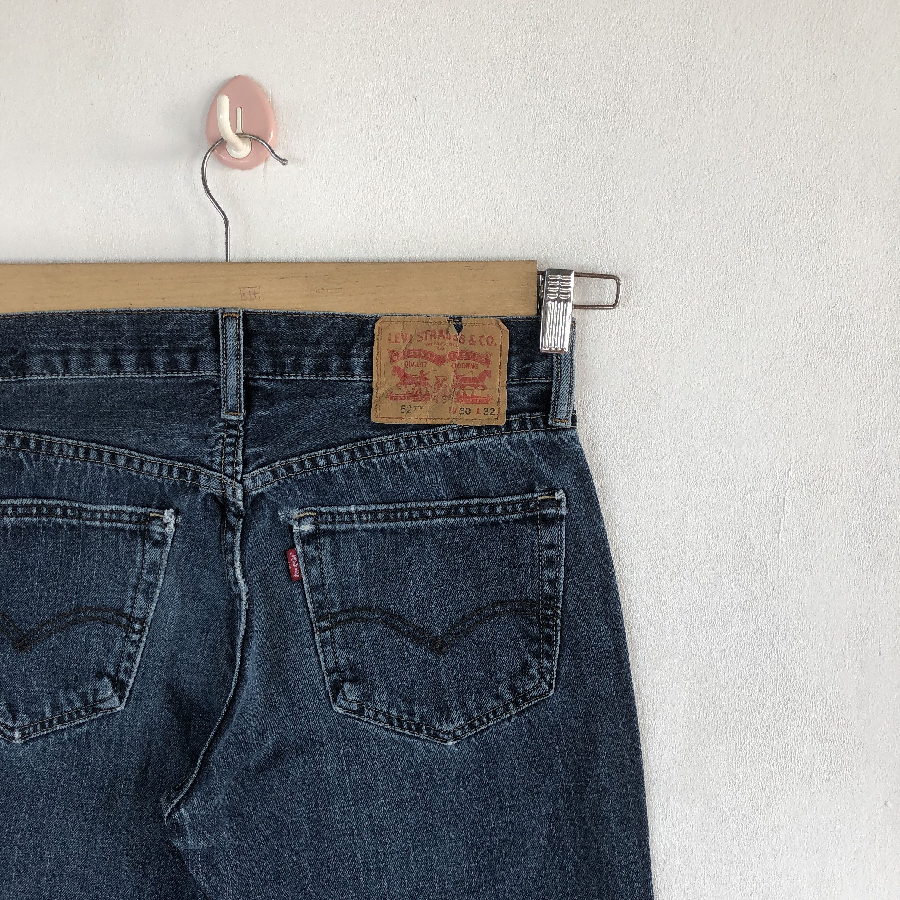 Levi's Vintage Levis Flare Jeans Levi's 517 Boot Cut Denim Wide Leg Size 28" / US 6 / IT 42 - 5 Thumbnail