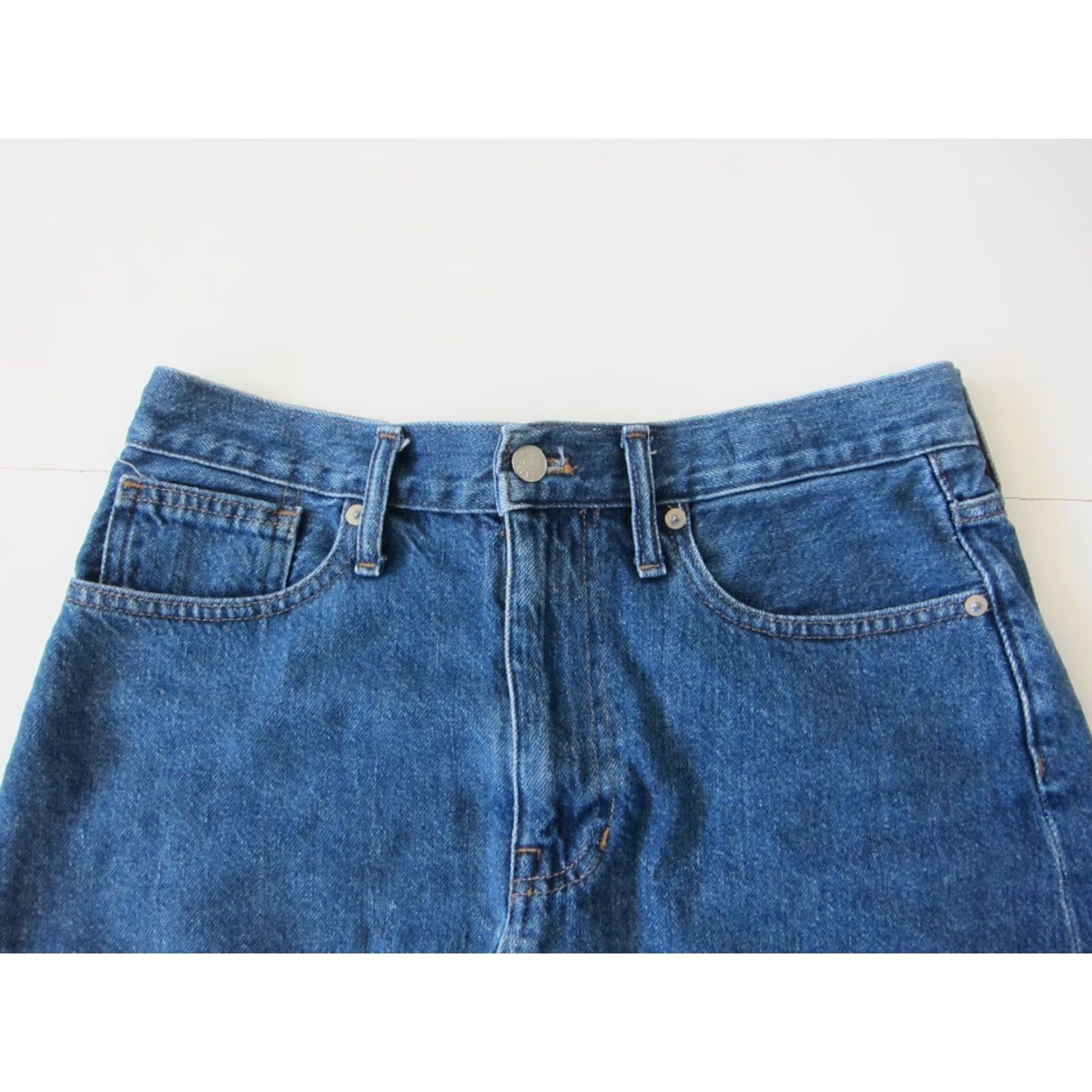 Madewell Madewell 100% Cotton Medium Wash Rigid A-Line Denim Mini Skirt Women 28 Size 28" / US 6 / IT 42 - 3 Thumbnail