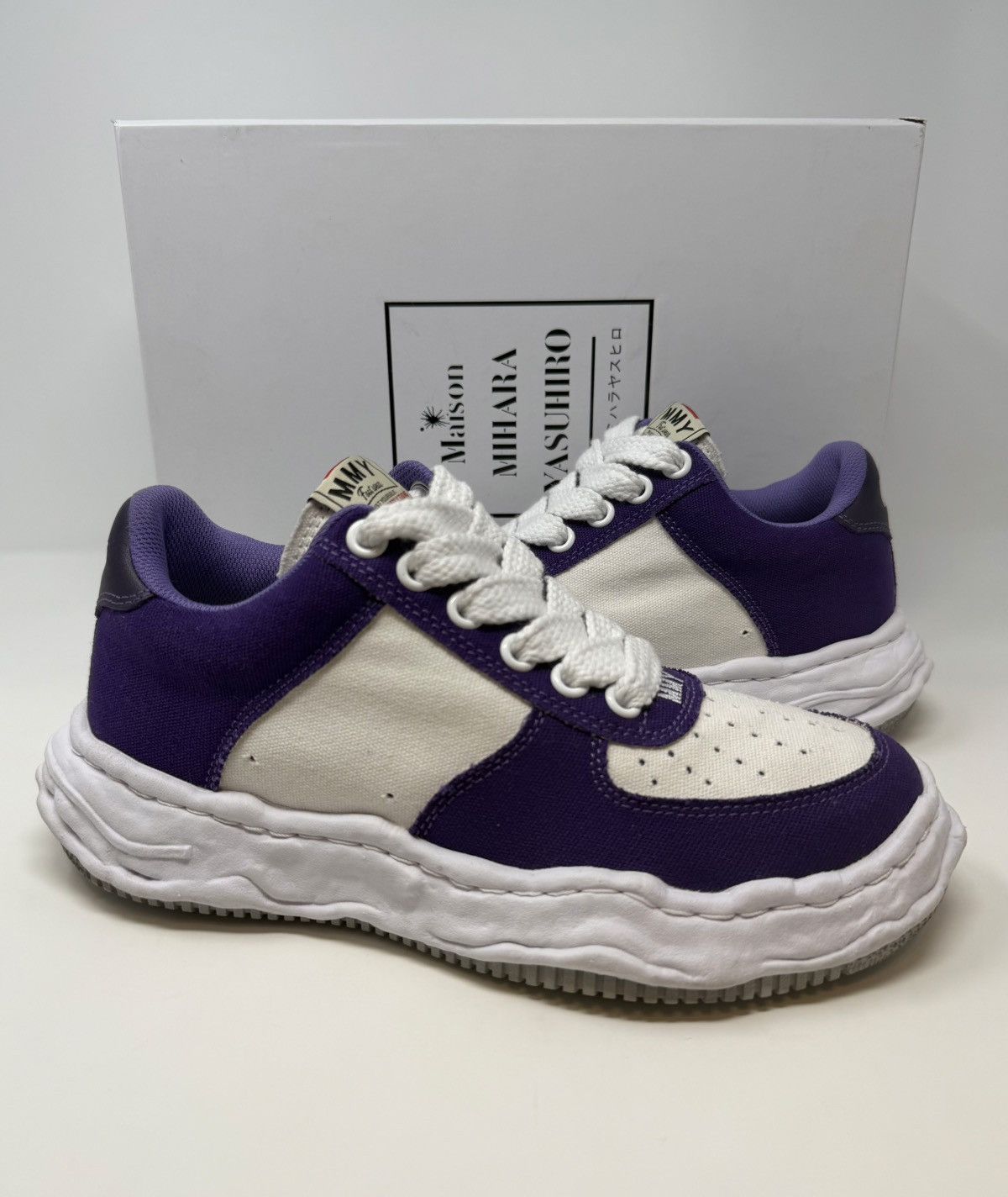 Maison MIHARA YASUHIRO Maison Mihara Yasuhiro Wayne OG Sole Sneaker Purple/White Size US 8 / EU 41 - 1 Thumbnail