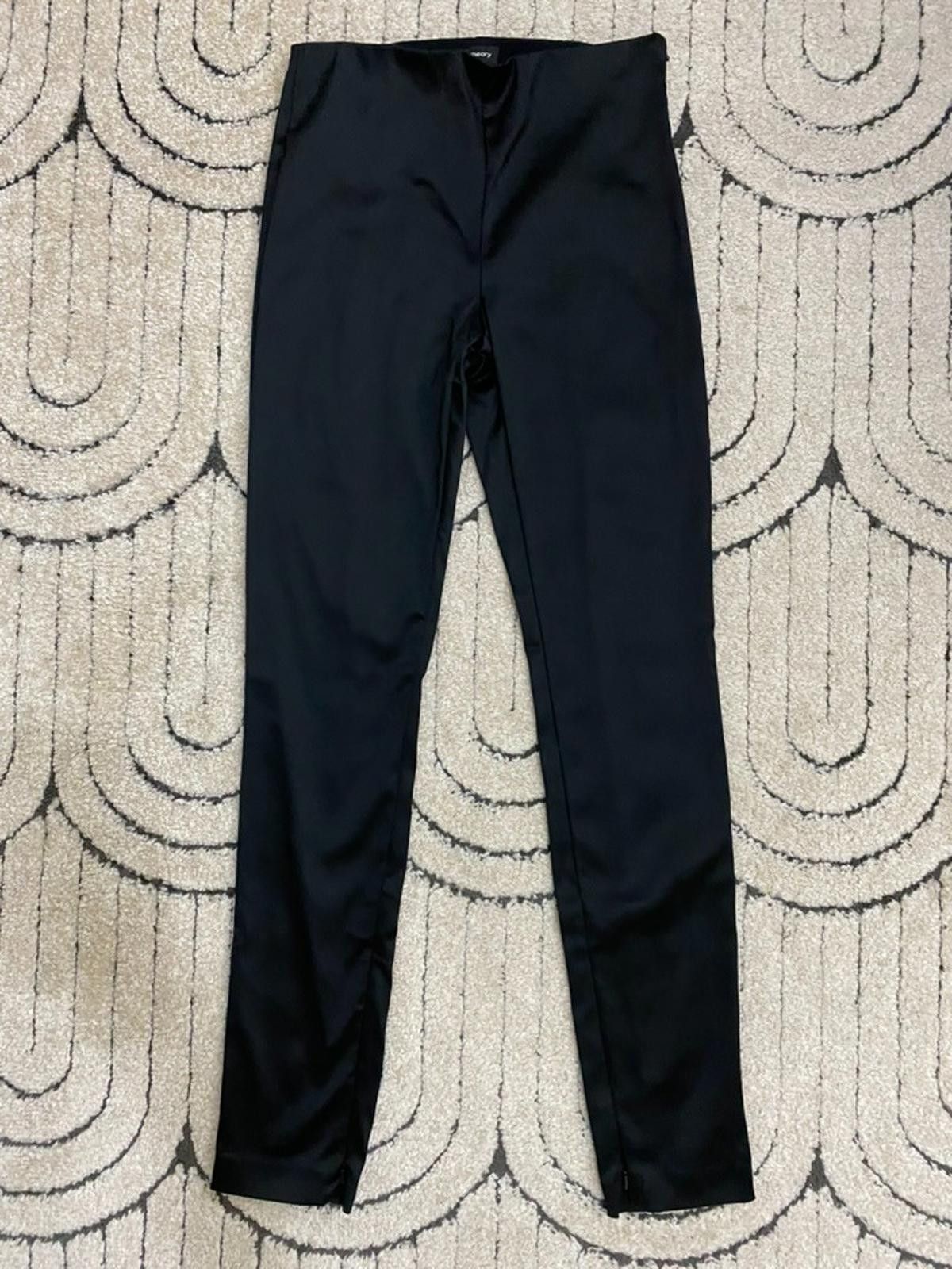 Theory NWT THEORY High-shine Legging with Ankle Zippers (US 4) Size 27" / US 4 / IT 40 - 1 Thumbnail