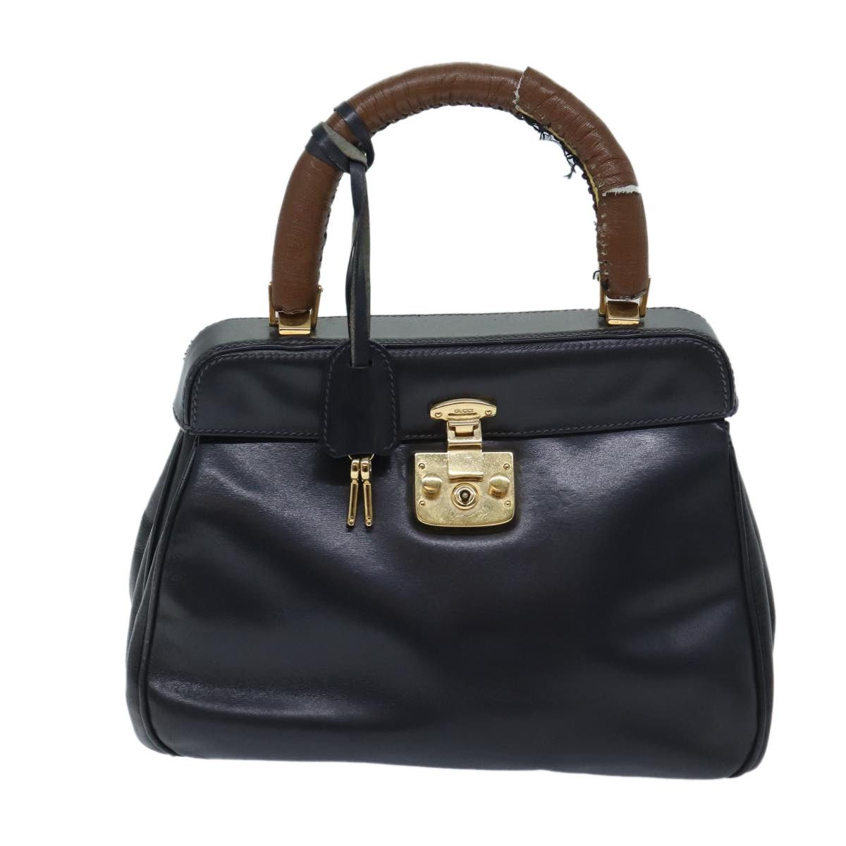 Gucci GUCCI Ready Lock Hand Bag Leather Navy 000 406 000 406 Size ONE SIZE - 13 Thumbnail