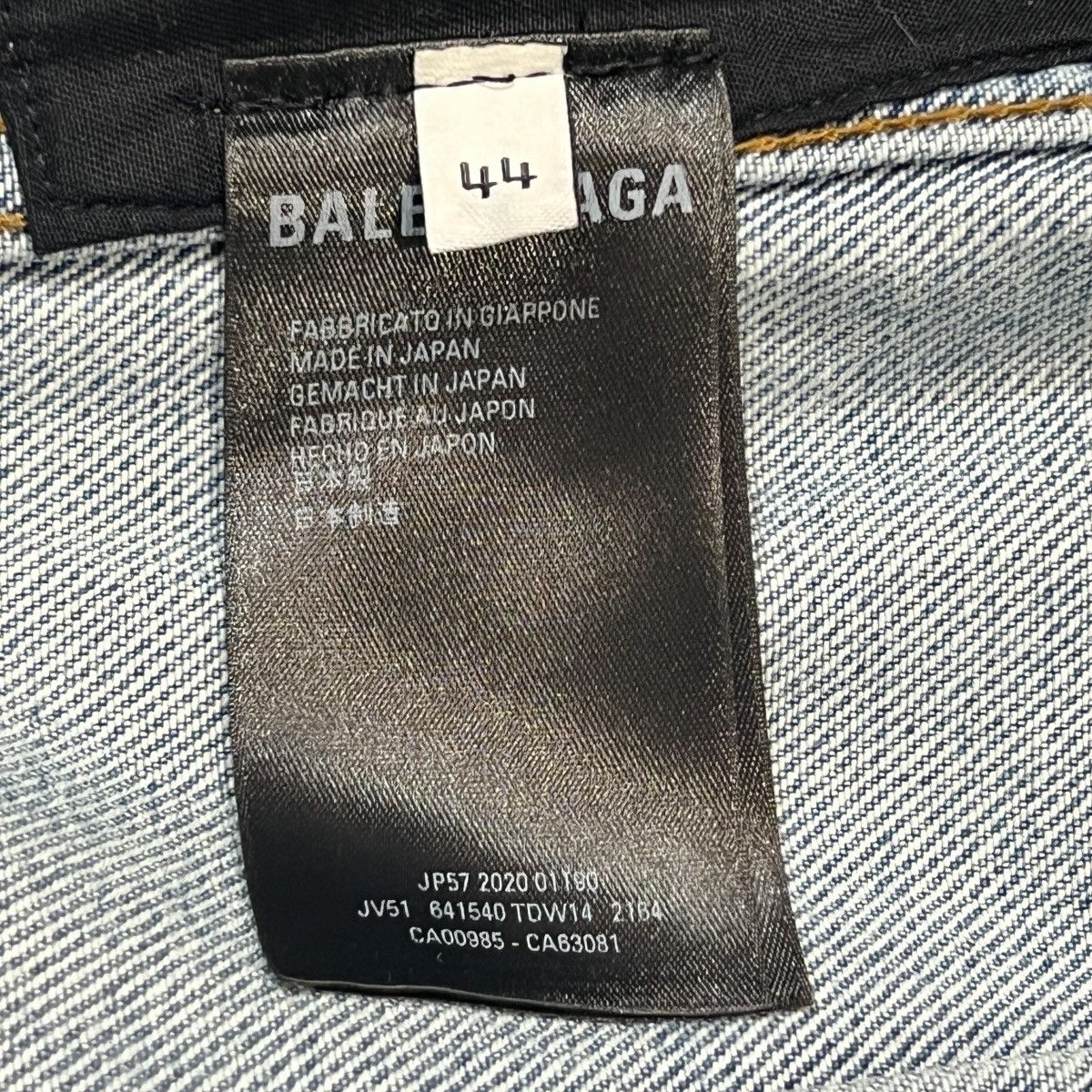 Balenciaga BALENCIAGA 2020AW Demna Gvasalia Distressed Denim Jacket Size US S / EU 44-46 / 1 - 8 Thumbnail