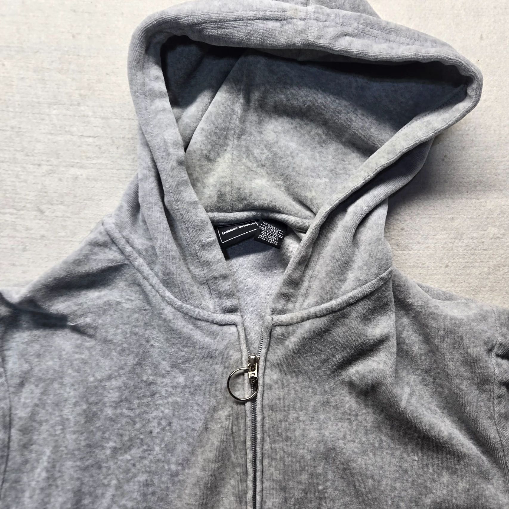 Vintage Bobbie Brooks Gray Hoodie Women's Size L Large Sweater Pullover Casual - Adult Size L / US 10 / IT 46 - 2 Thumbnail