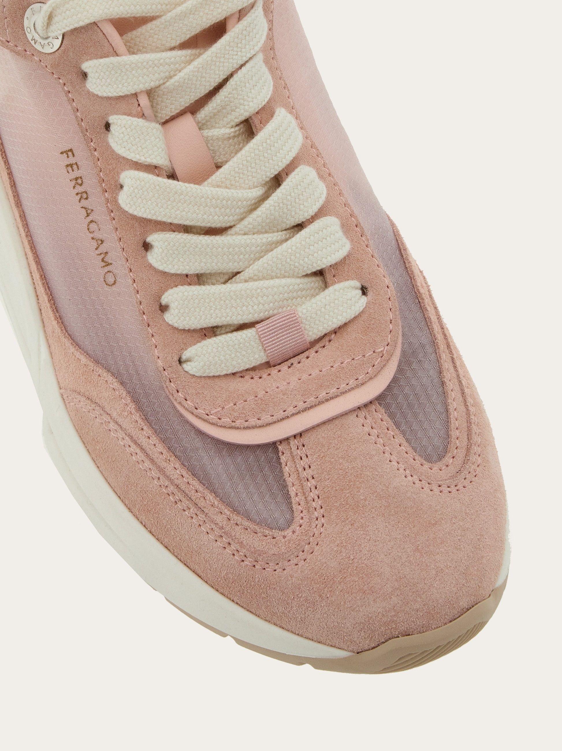 Salvatore Ferragamo o1s1rm0924 Gancini Low-Top Sneakers in Nylund Pink Size US 9.5 / IT 39.5 - 6 Thumbnail