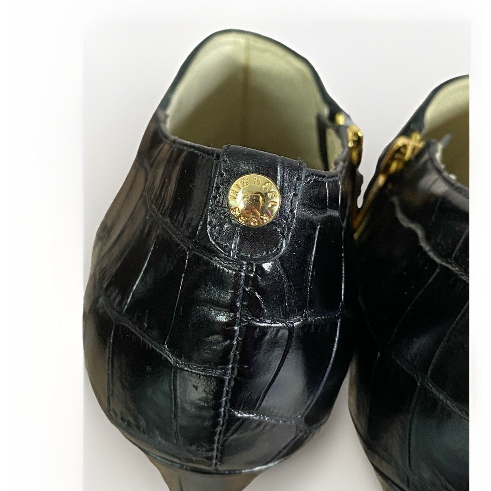Michael Kors Michael Kors Women’s 8.5 Black Leather Suede BOOTIES Size US 8.5 / IT 38.5 - 6 Thumbnail