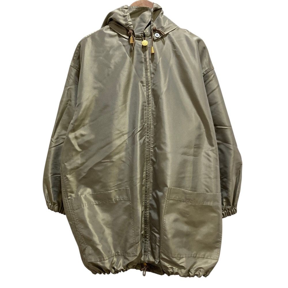 Salvatore Ferragamo Salvatore Ferragamo Salvatore Ferragamo Polyester Silk Hooded Zip Coat Textile Outerwear DUTY FREE for USA Size ONE SIZE - 1 Thumbnail