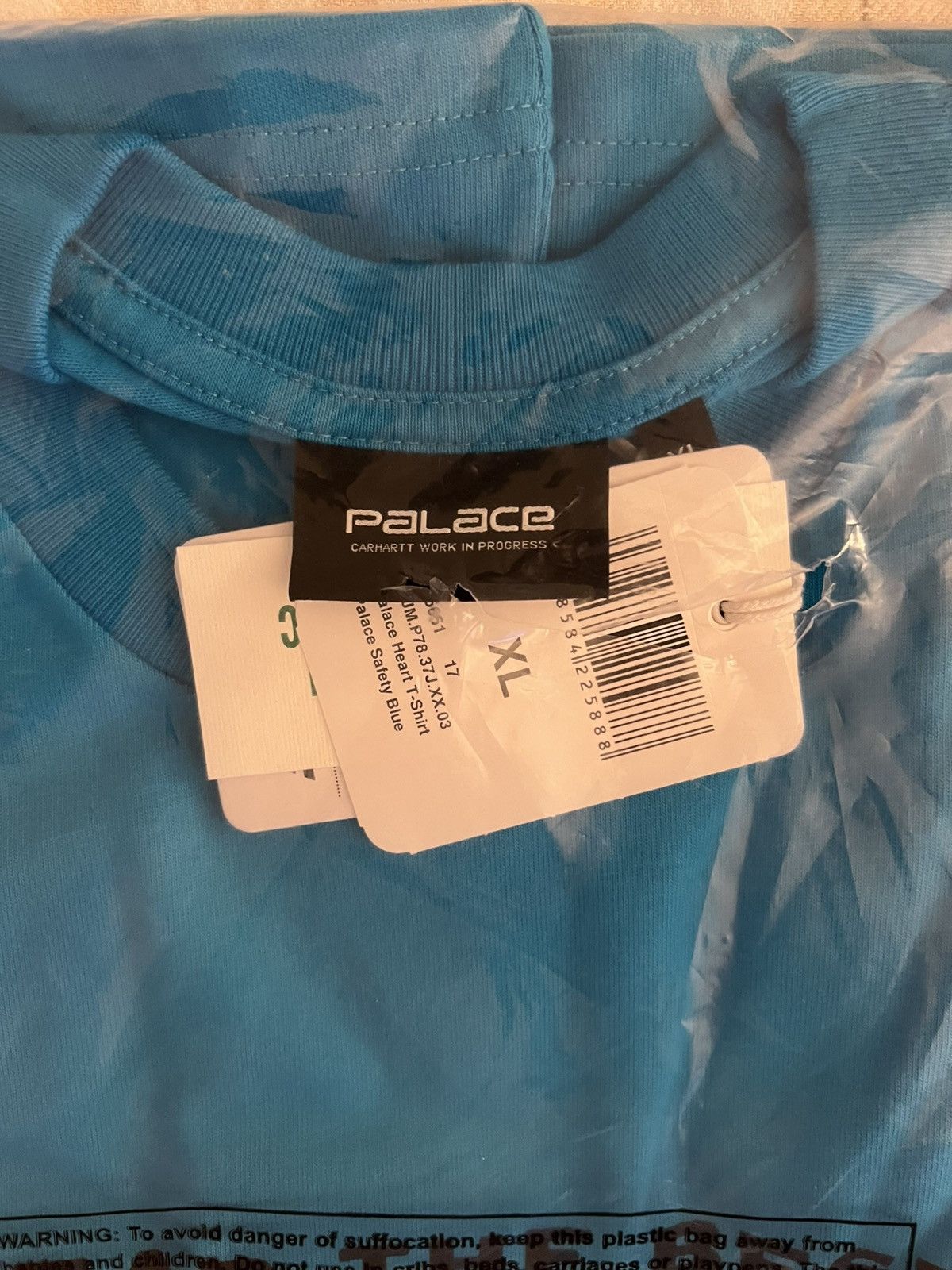 Carhartt Wip × Palace Palace x Carhartt WIP Heart Logo T-Shirt Safety Blue XL Size US XL / EU 56 / 4 - 3 Thumbnail