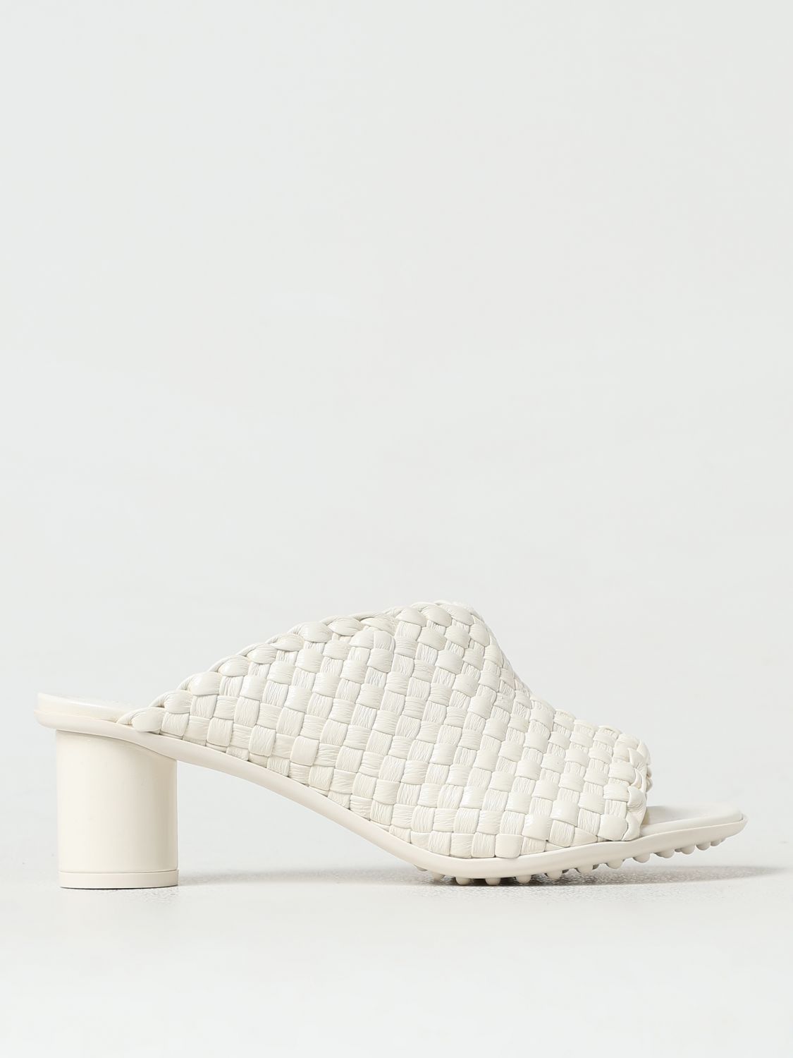 image of Bottega Veneta Heel Shoesed Sandals Woman White, Women's (Size 8)