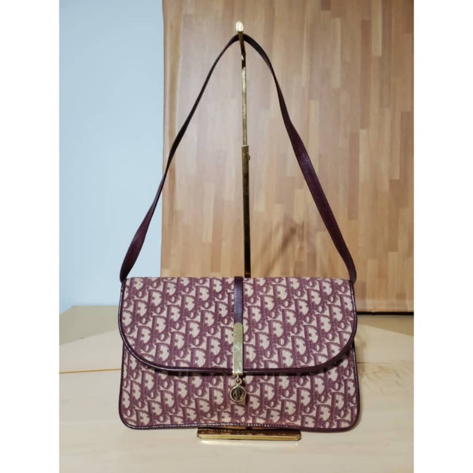 Authentic CHRISTIAN DIOR Vintage Saddle Clutch Shoulder Bag