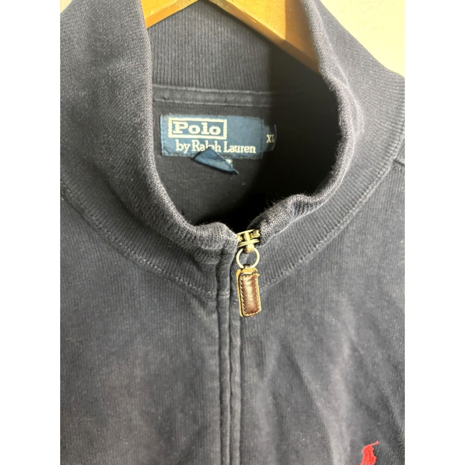 Polo Ralph Lauren Polo Ralph Lauren Sweatshirt Mens XL Navy Blue Full Zip Mock Neck Pony Logo Size US XL / EU 56 / 4 - 3 Thumbnail