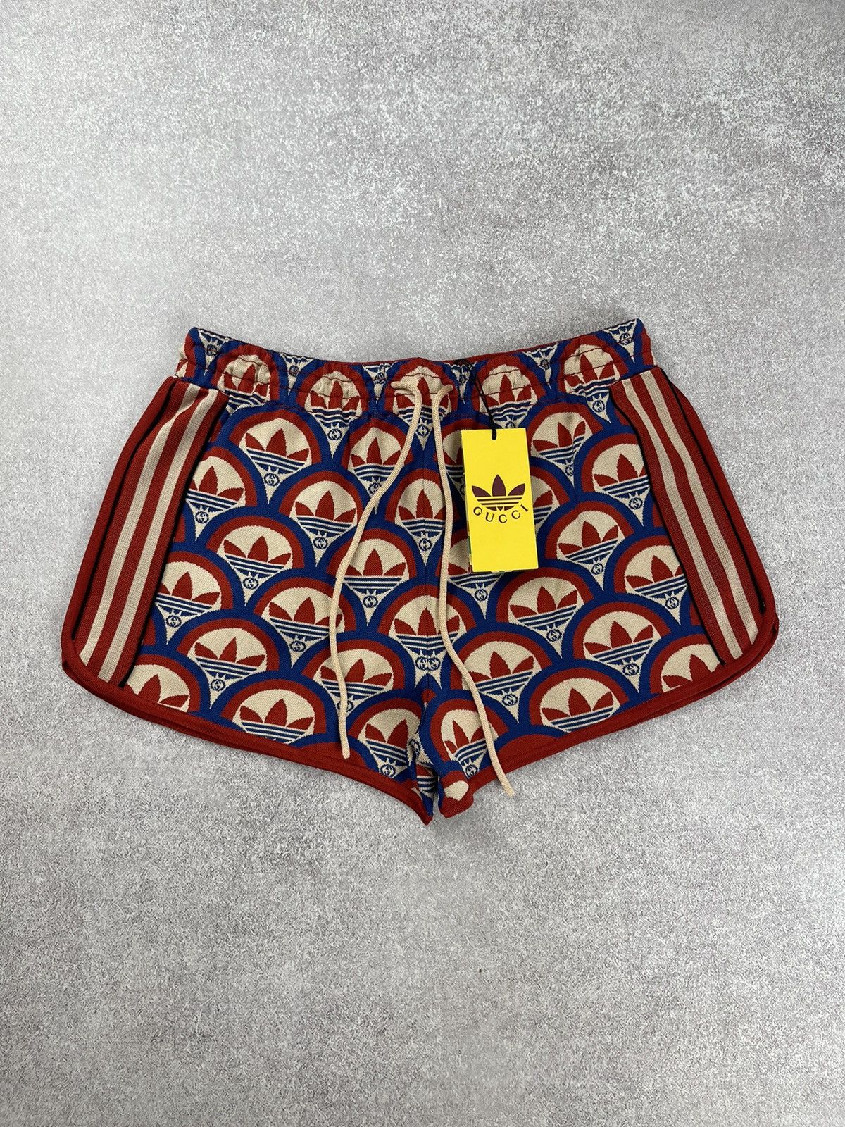 Gucci Adidas x Gucci Jacquard Shorts Red/Blue Size L Size 28" / US 6 / IT 42 - 1 Thumbnail
