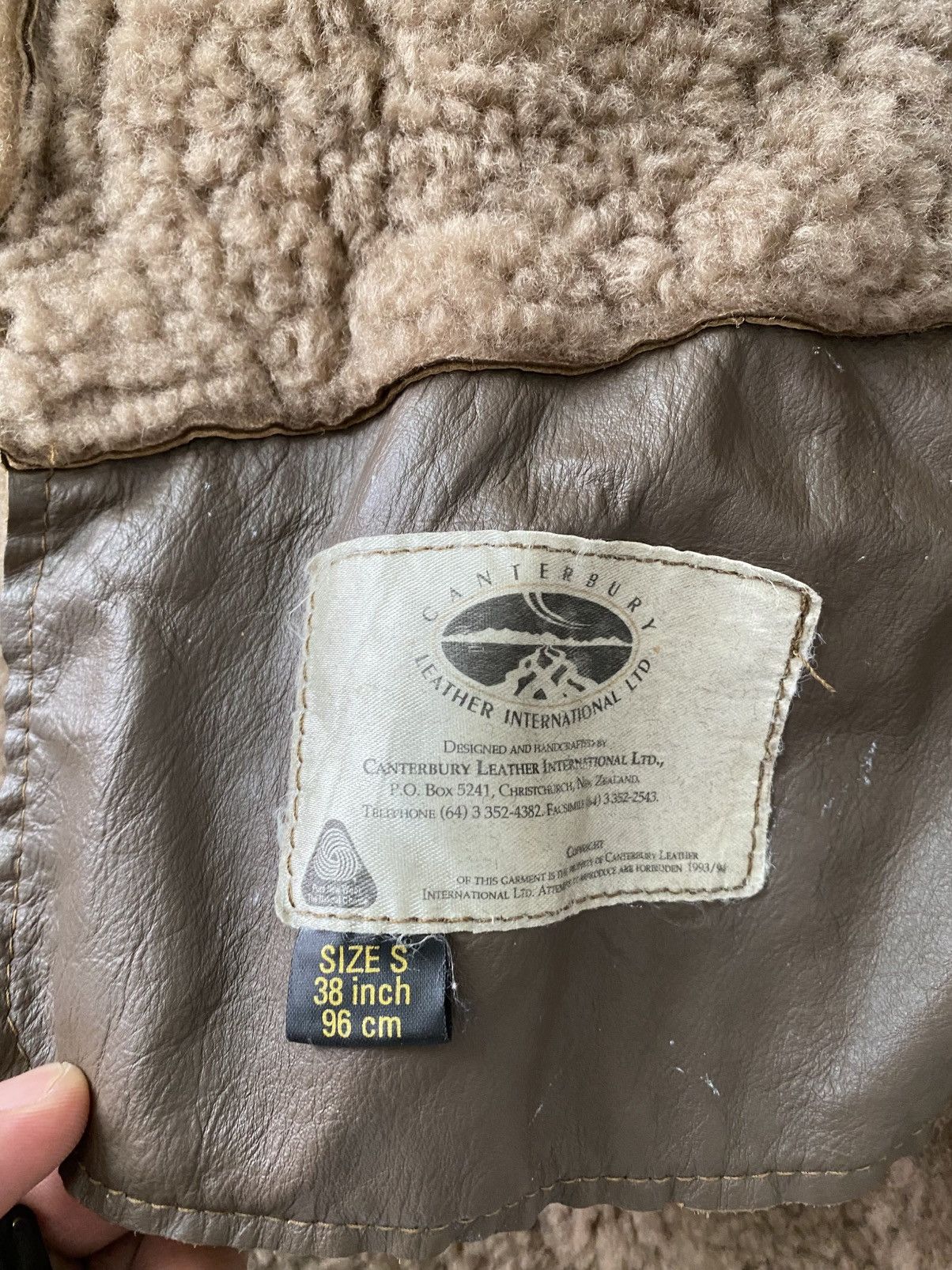 Canterbury of New Zealand Vintage Canterbury Leather international Shearling Jacket Size US S / EU 44-46 / 1 - 12 Thumbnail