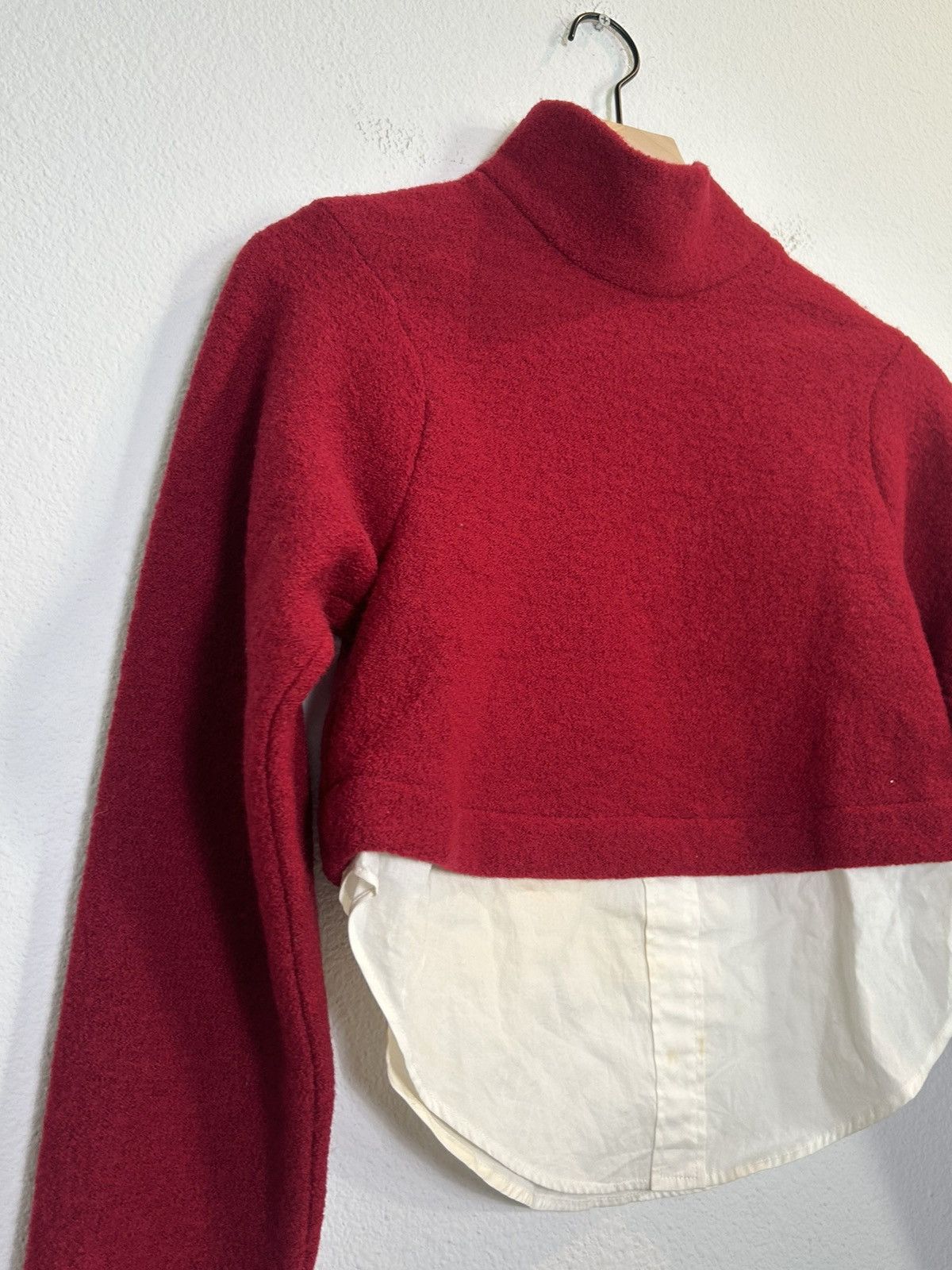 Jacquemus Fuzzy Hybrid Cropped Blouse Size XS / US 0-2 / IT 36-38 - 2 Thumbnail