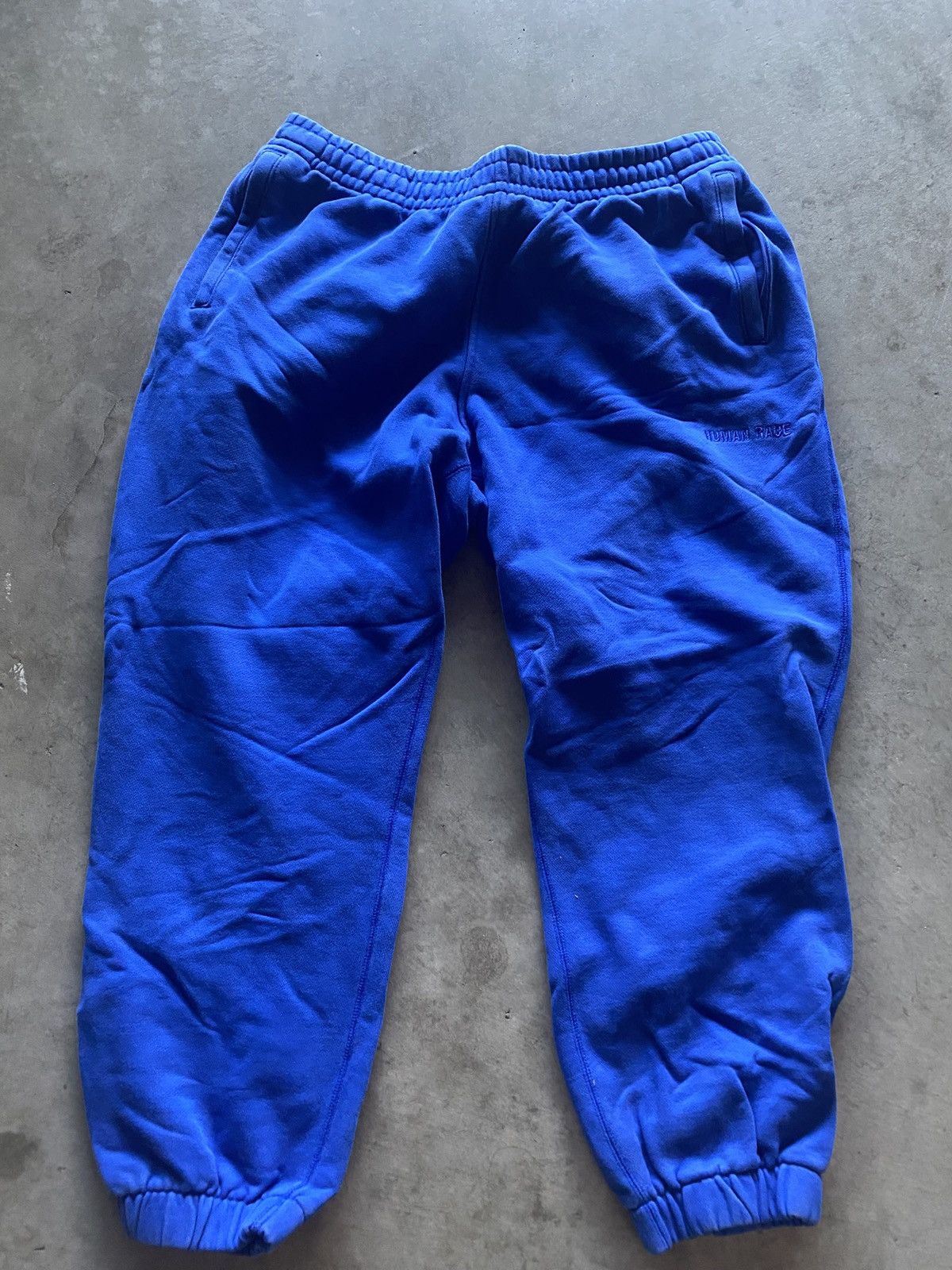 Humanrace Adidas Pharrell Humanrace Blue Sweatpants Size US 34 / EU 50 - 1 Thumbnail