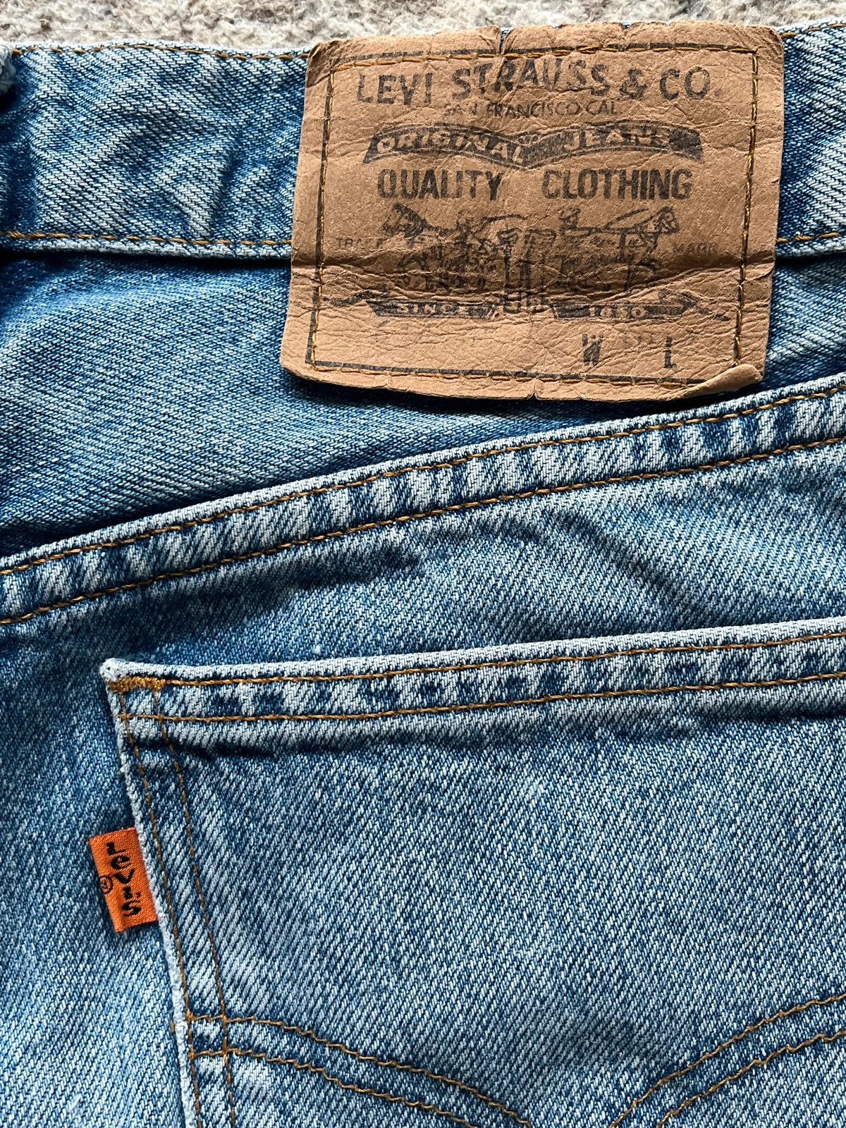 Levi's Levi’s 514 Jeans Sz W30 L34 Orange Tab Vintage 1996 Size 30" / US 8 / IT 44 - 13 Thumbnail
