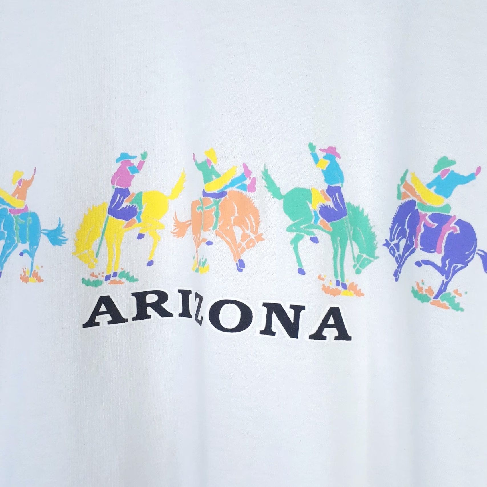 Gildan VINTAGE Arizona Cowboy Rodeo Short Sleeve T-Shirt Fits Small Size US S / EU 44-46 / 1 - 3 Thumbnail