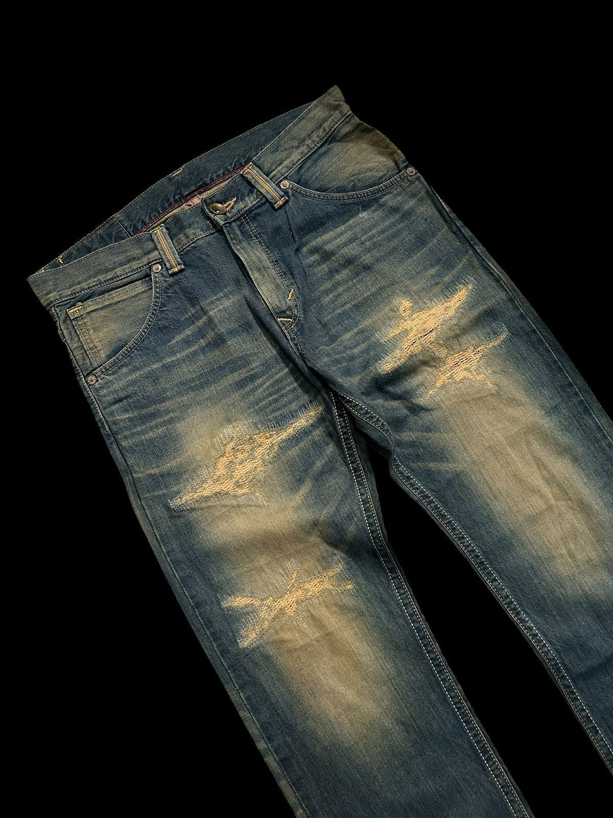 Japanese Brand × Kapital × Vintage Rusty Edwin Distressed Vintage Japanese Denim Jeans Size US 37 - 12 Thumbnail