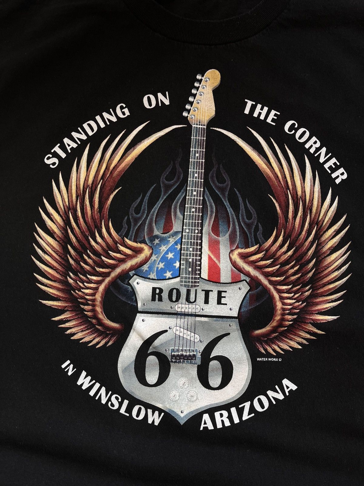 Route 66 × Vintage Vintage Route 66 Rock T-Shirt Harley Davidson style Size US L / EU 52-54 / 3 - 5 Thumbnail