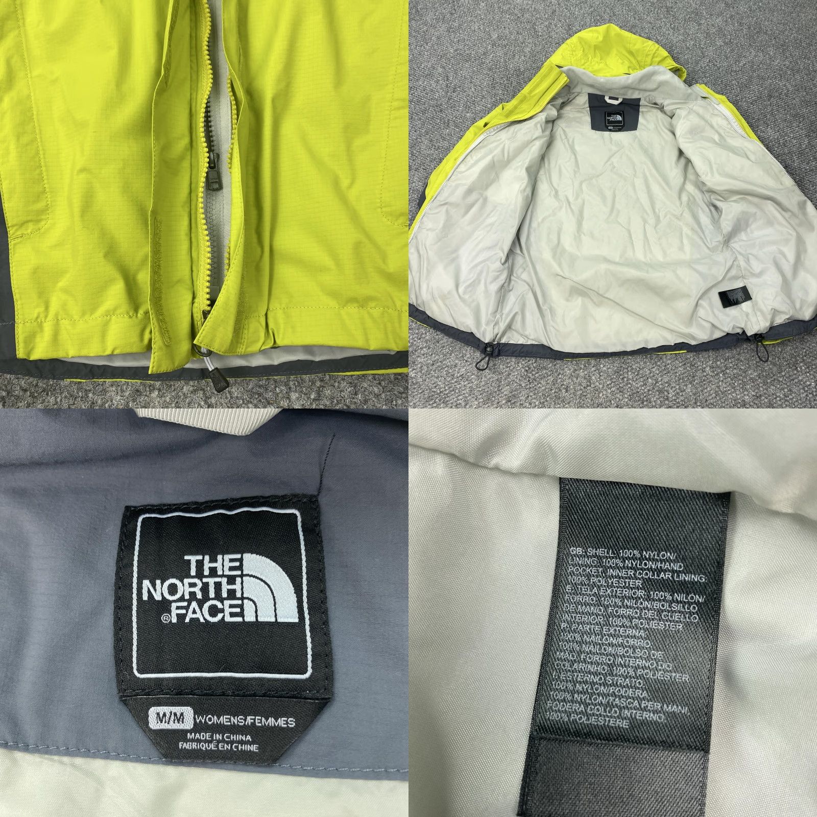 The North Face The North Face Jacket Womens Medium Hooded Waterproof Outdoor Rain Coat Yellow HyVent Full Zip Size M / US 6-8 / IT 42-44 - 8 Thumbnail