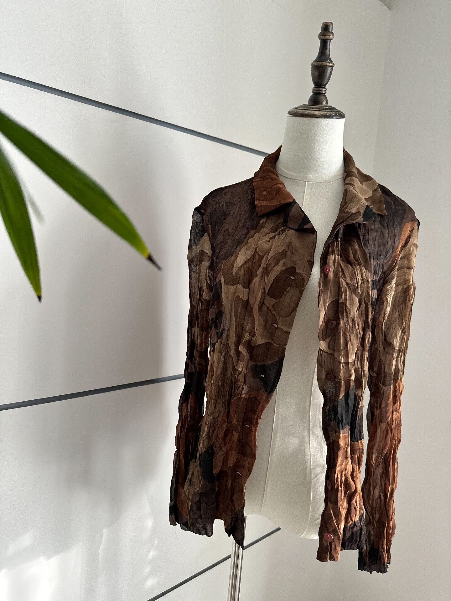 Other ISSEY MIYAKE Early-leaf cotton shirt jacket| Size L / US 10 / IT 46 - 6 Thumbnail