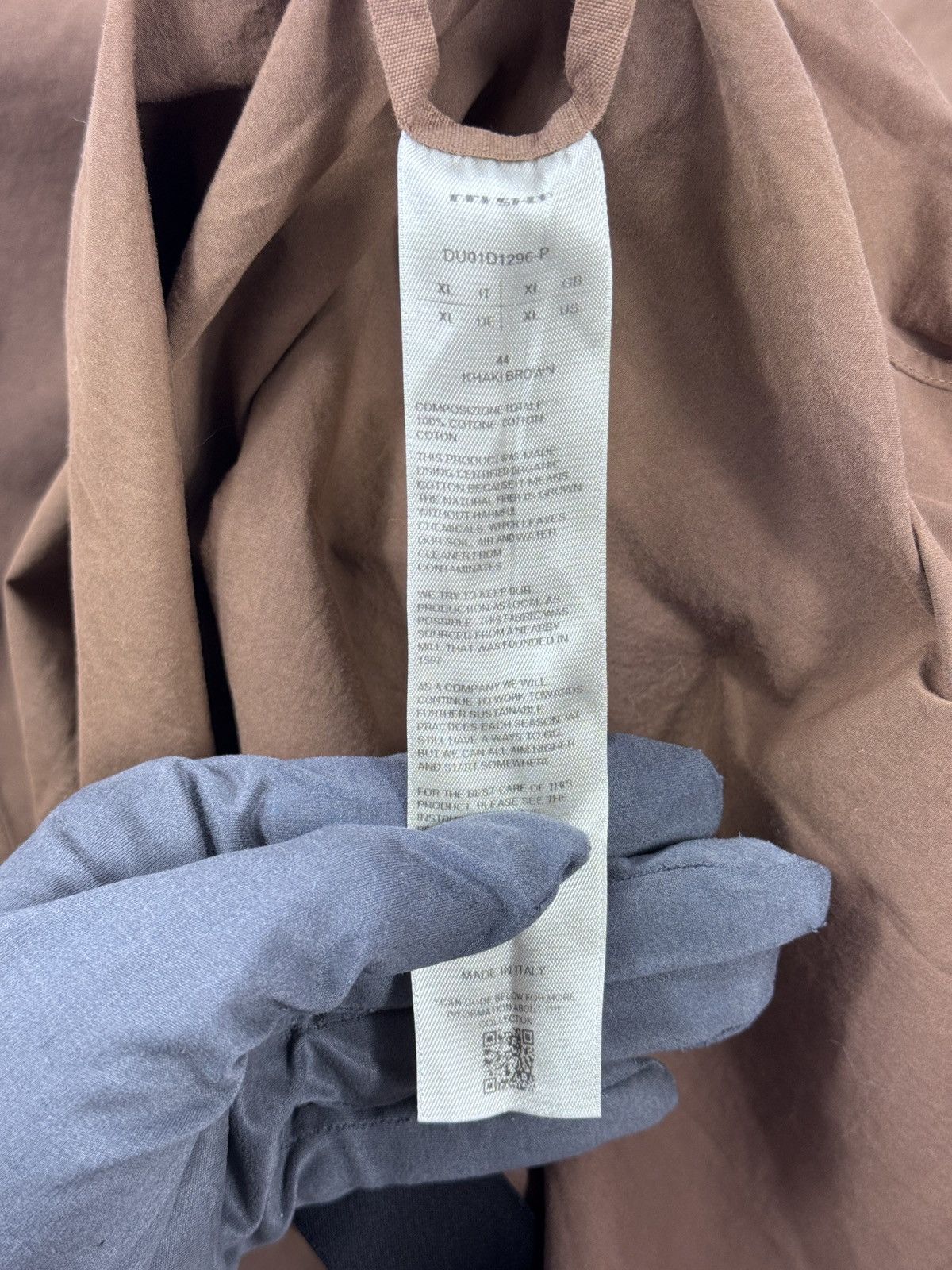Rick Owens COTTON POPLIN SHIRT Size US XL / EU 56 / 4 - 6 Thumbnail