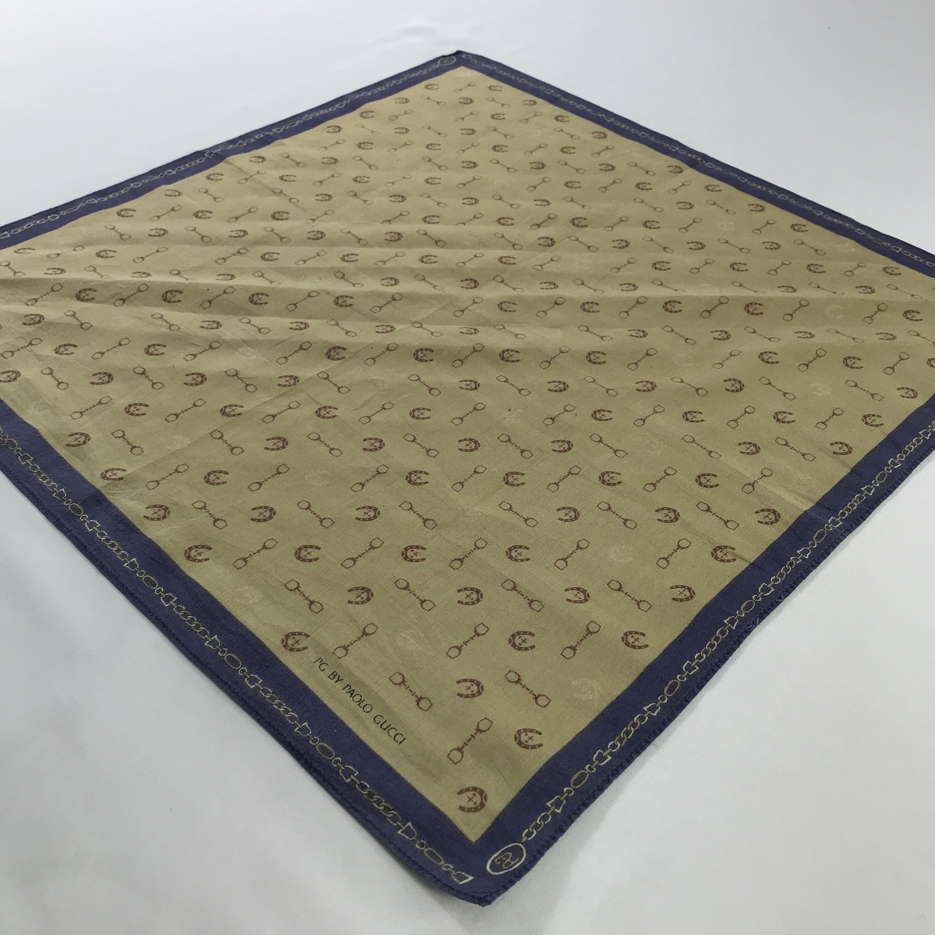 Paolo Gucci × Vintage Paolo Gucci Bandana / Handkerchief / Neckerchief - S748 Size ONE SIZE - 2 Thumbnail