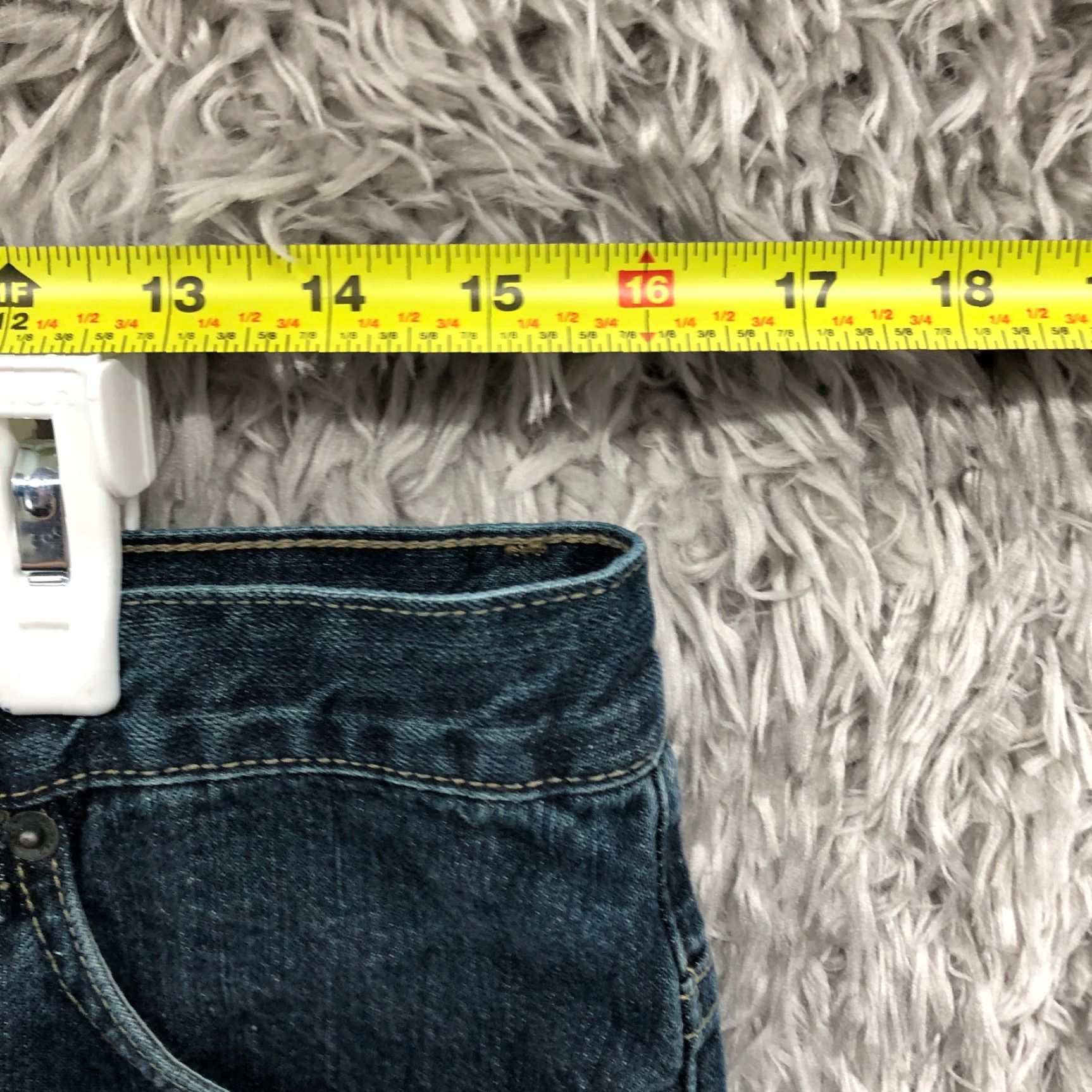 Canon Alex Cannon Jeans Mens 33x32 Straight Leg Mid Rise Dark Wash Blue Denim Pants Size US 33 - 2 Thumbnail
