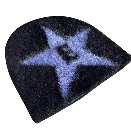 Other Y2K Hat Star Jacquard Knitted Hat Size ONE SIZE - 1 Thumbnail