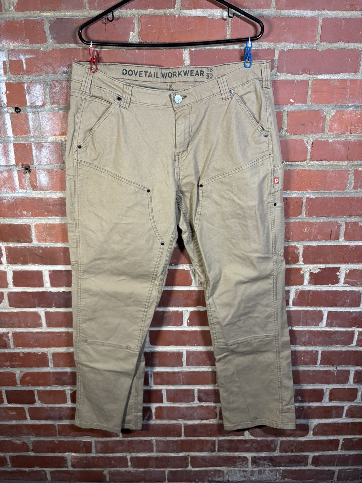 Other DOVETAIL Work Pants Anna Taskpant Canvas 18/32, R 37x31.5 Size 37" - 1 Thumbnail