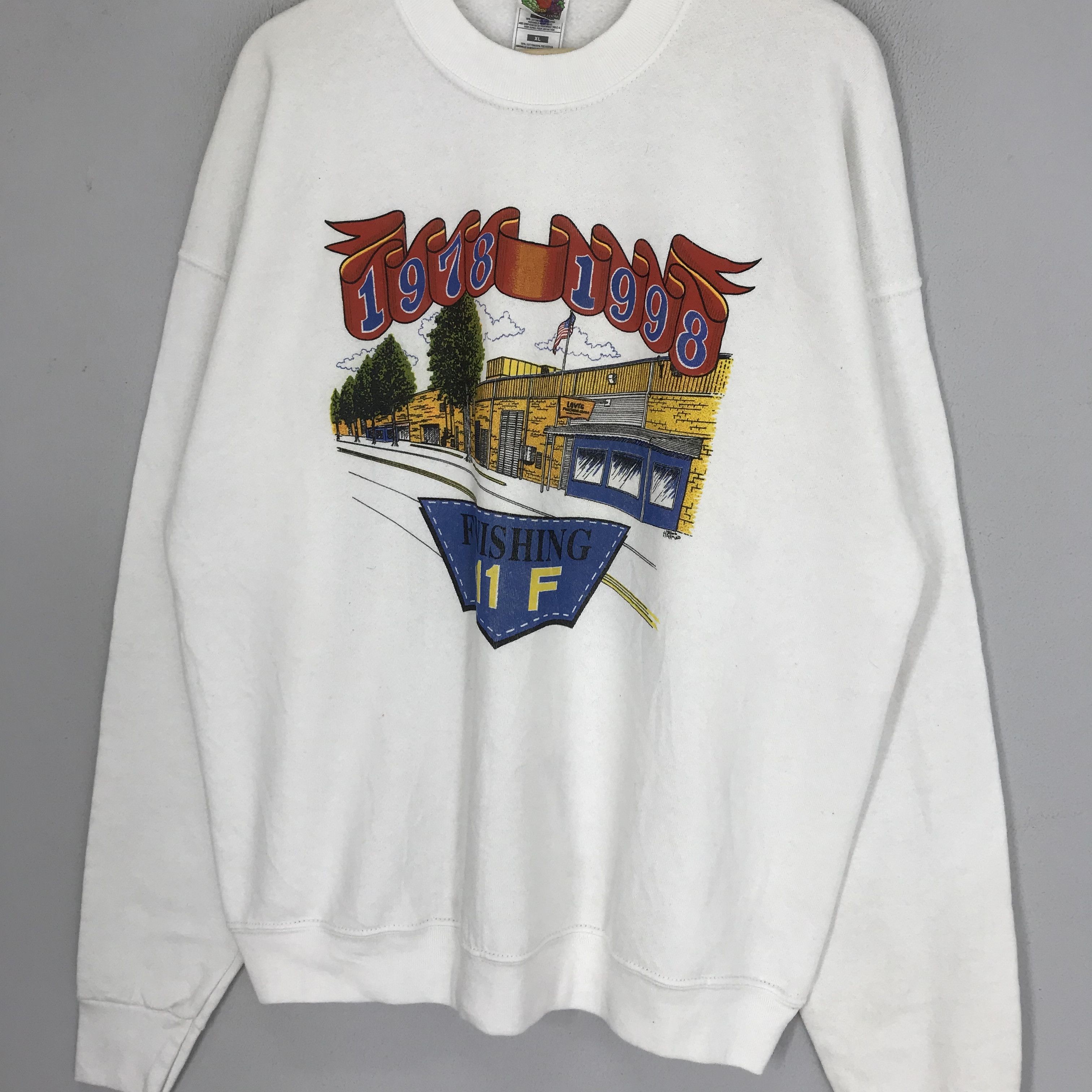 Fruit Of The Loom Vintage 90s Fruit Of The Loom White - 396 Size US XL / EU 56 / 4 - 3 Thumbnail
