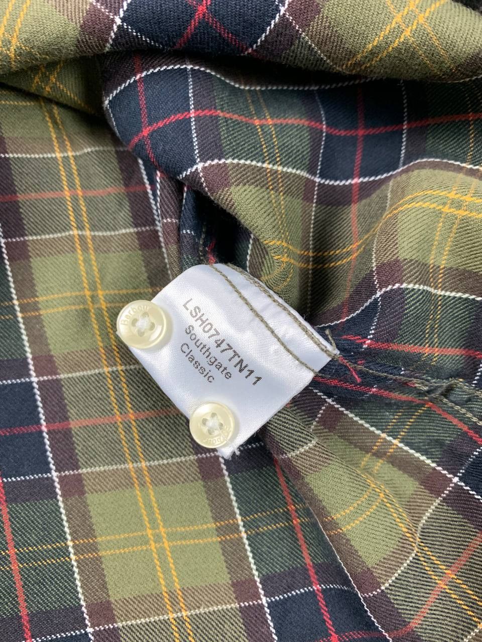Barbour Barbour Women’s Shirt US 14 XL Green Plaid Size XL / US 12-14 / IT 48-50 - 14 Thumbnail